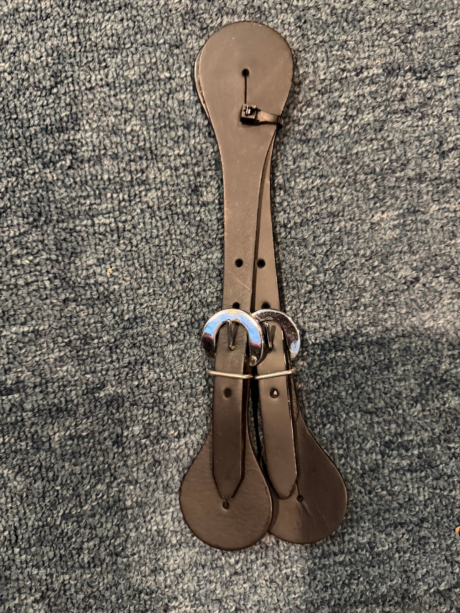 Black Western Spur Straps