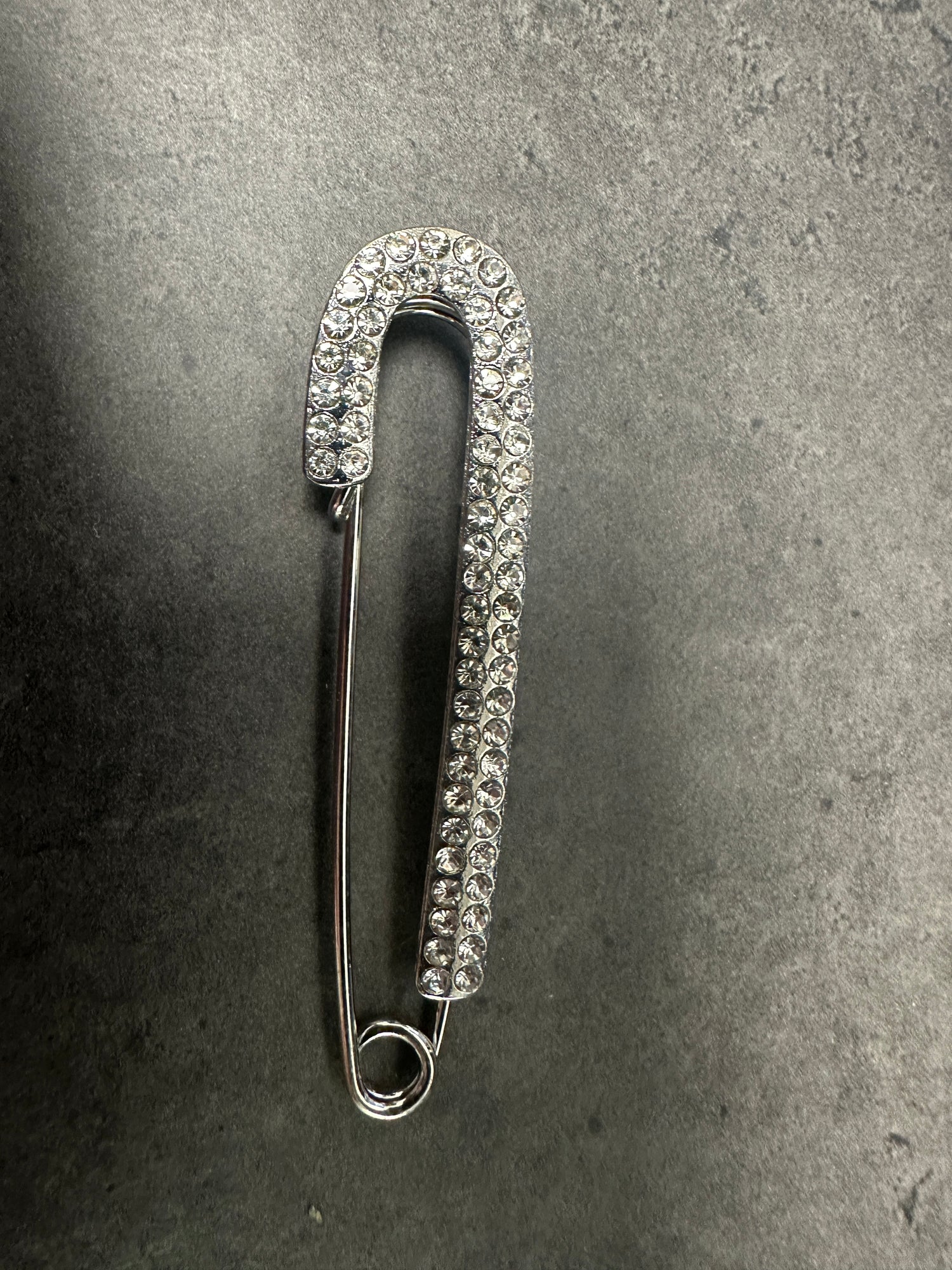 Women's Silver with Bling Stock Tie Pin