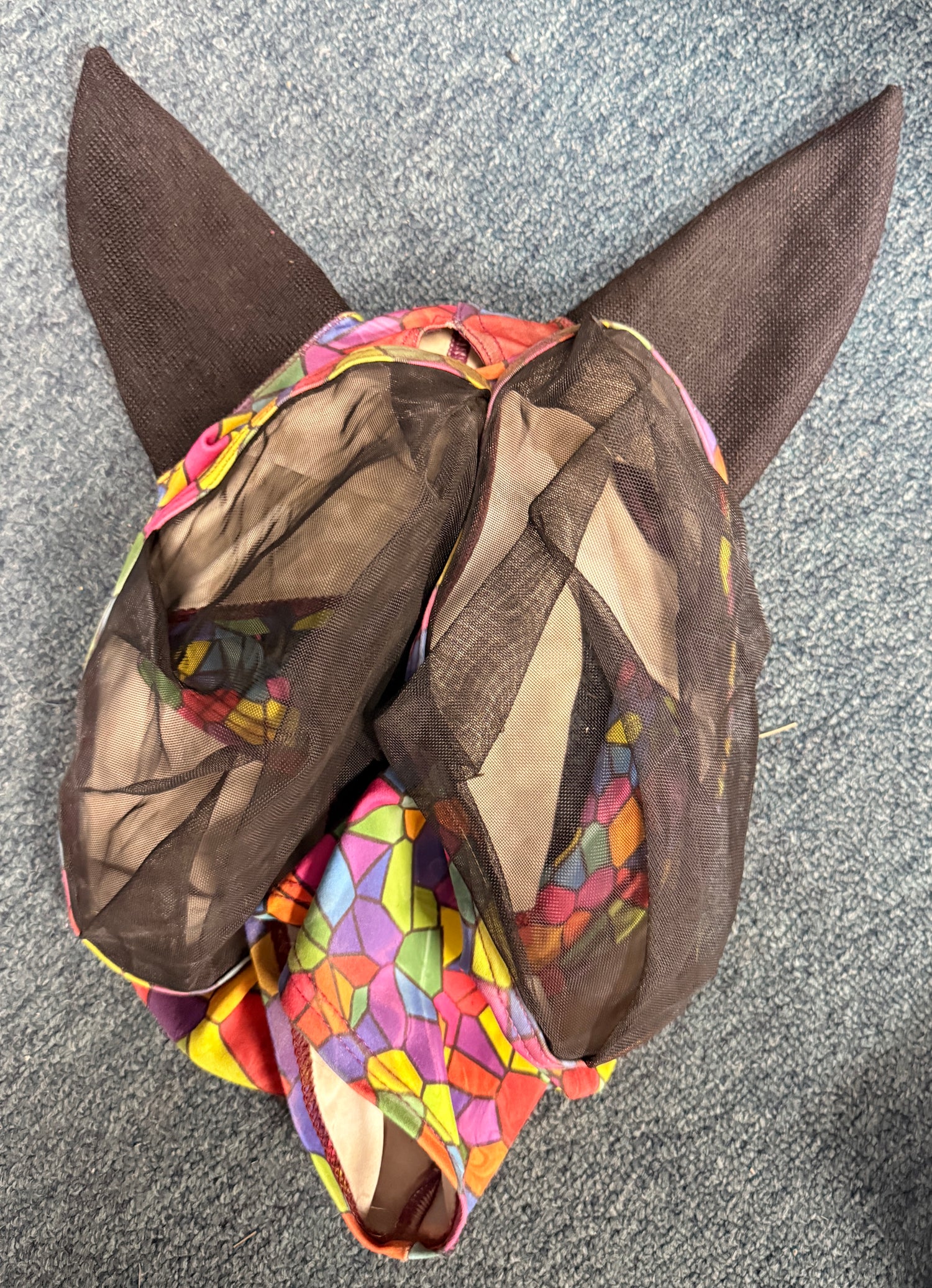 Horse sized lycra Fly mask w ears