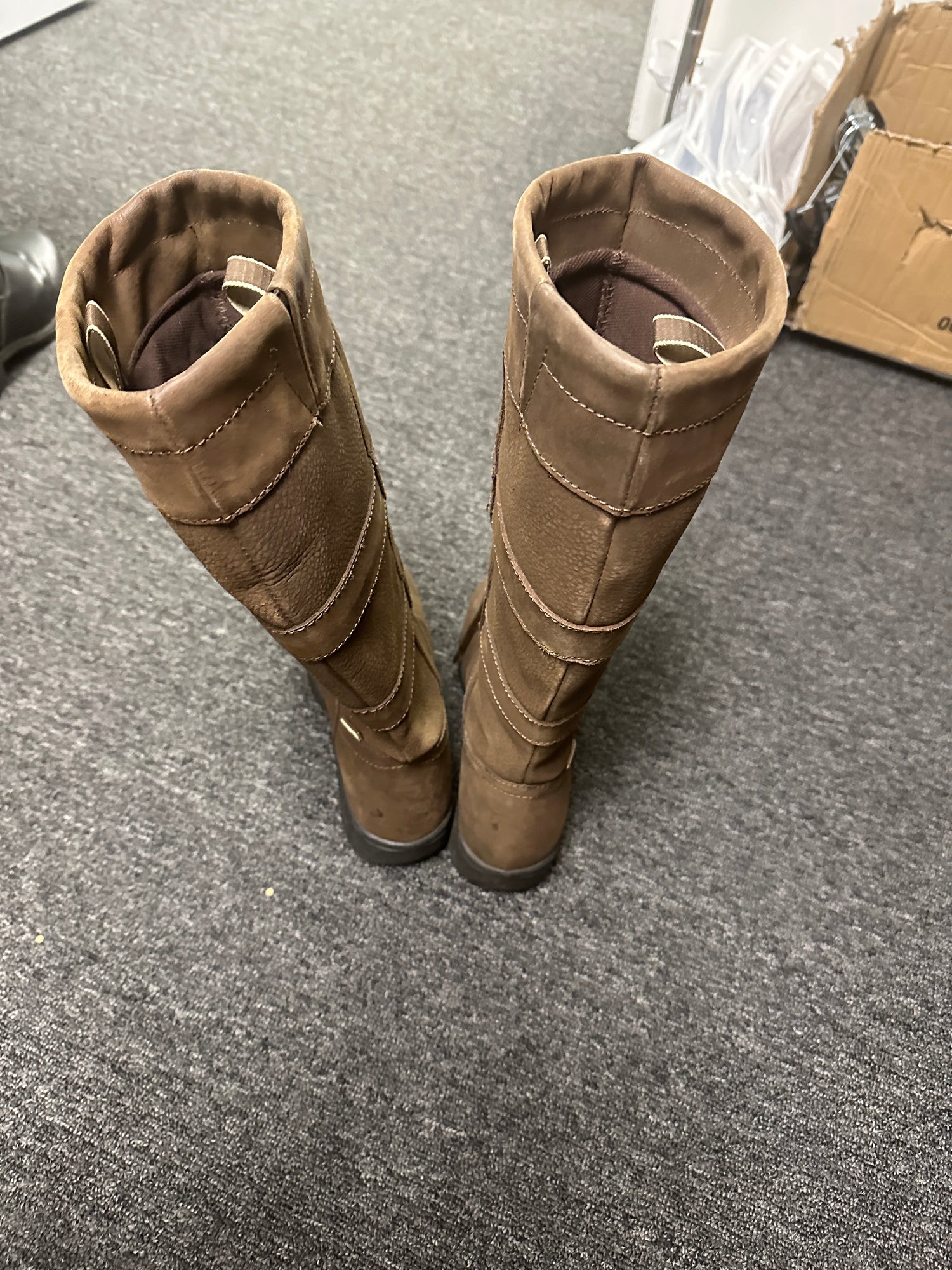 Women's Ovation Riding Boots Brown leather swede size 7.5