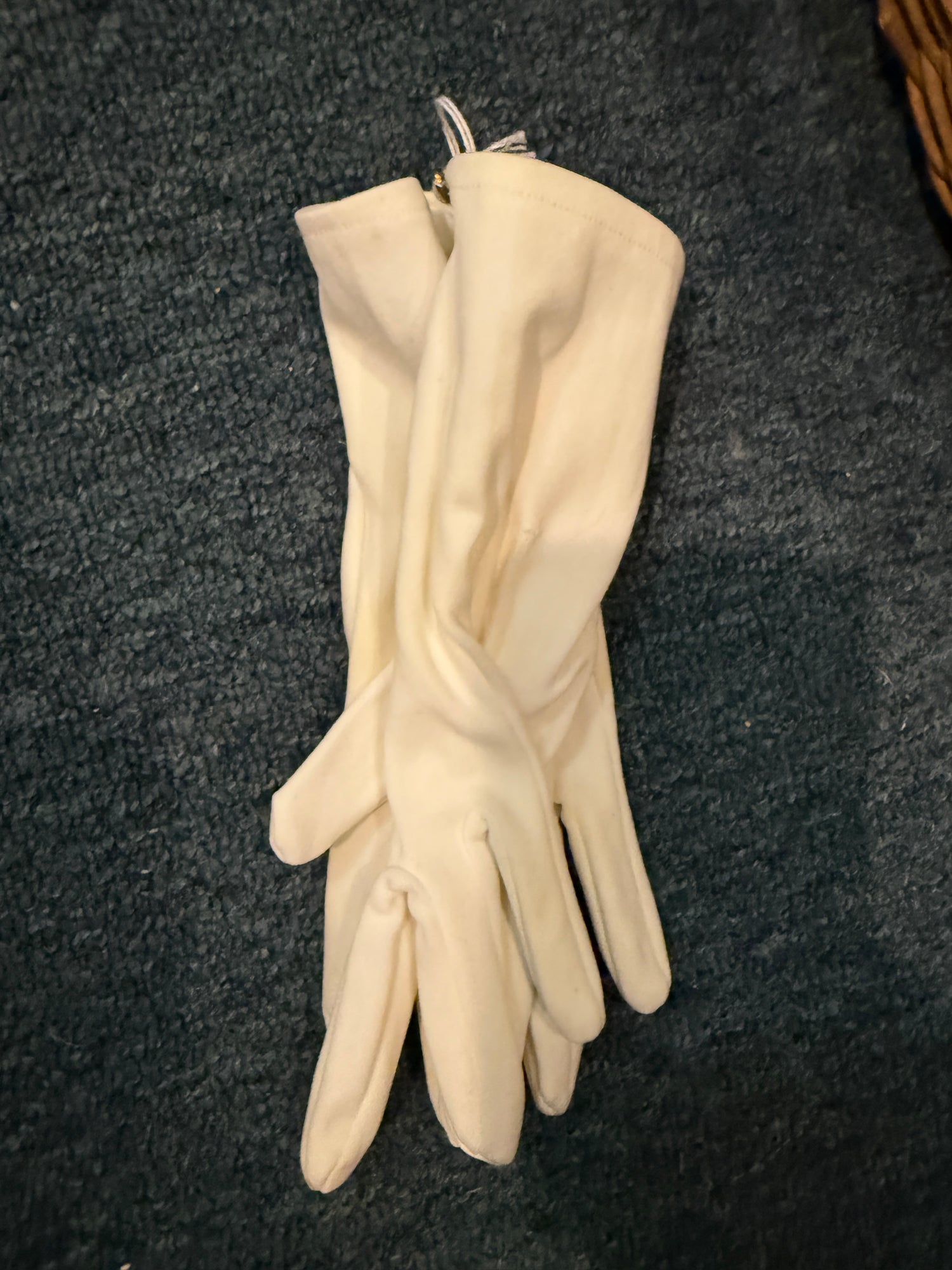 White Riding Gloves