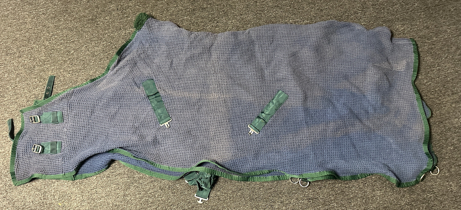 78" Blue Waffle Weave Cooler