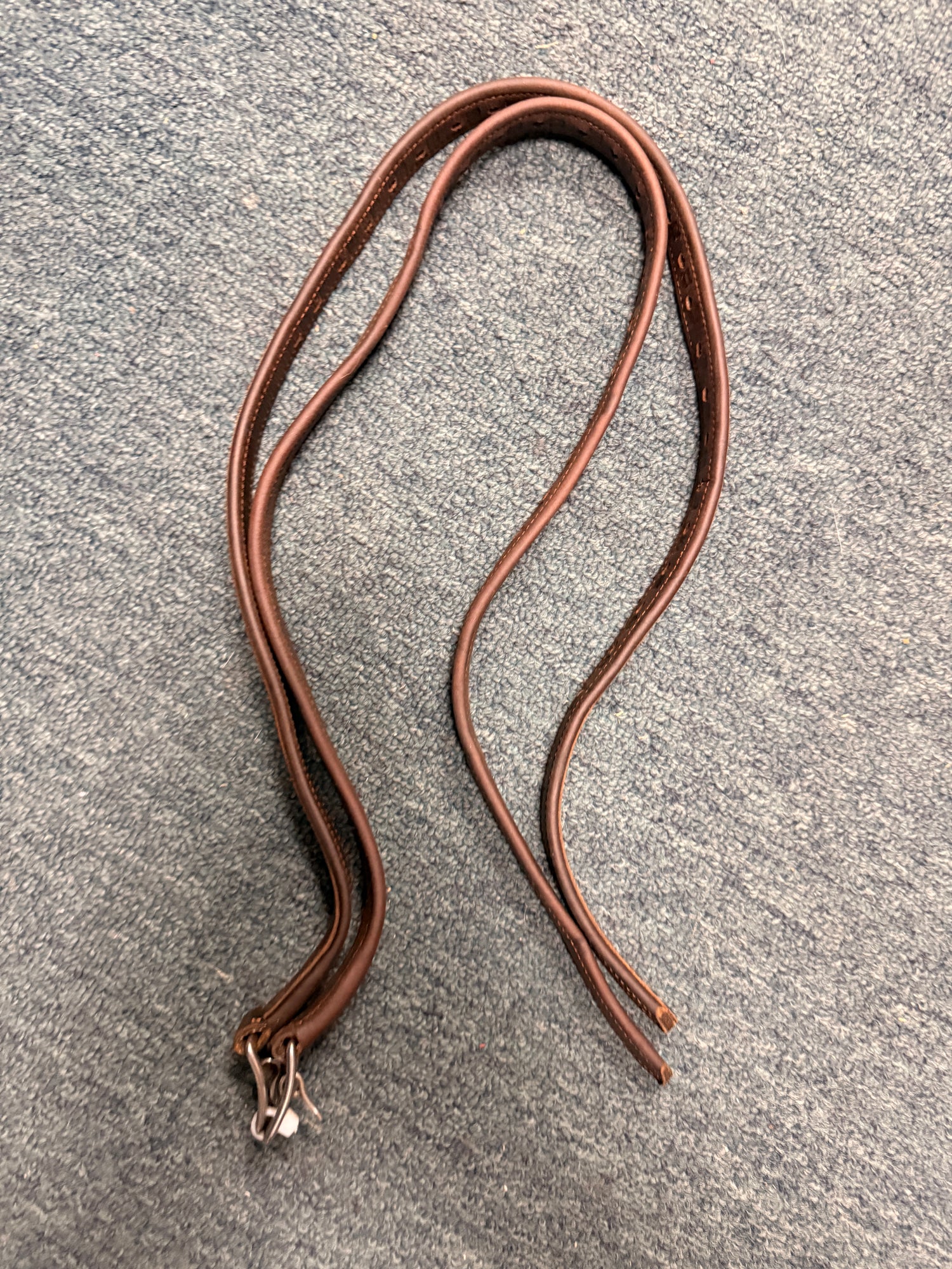 36" Royal Highness lined stirrup leathers Havana brown