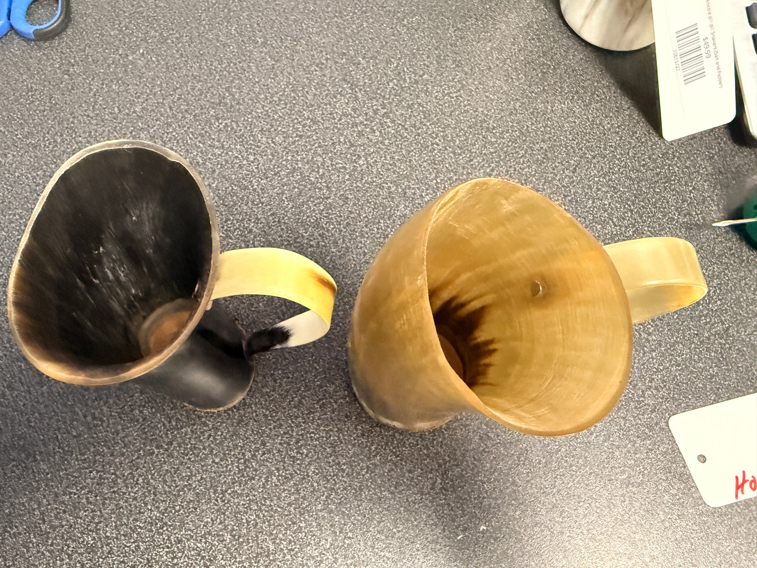 Horn Cup pair