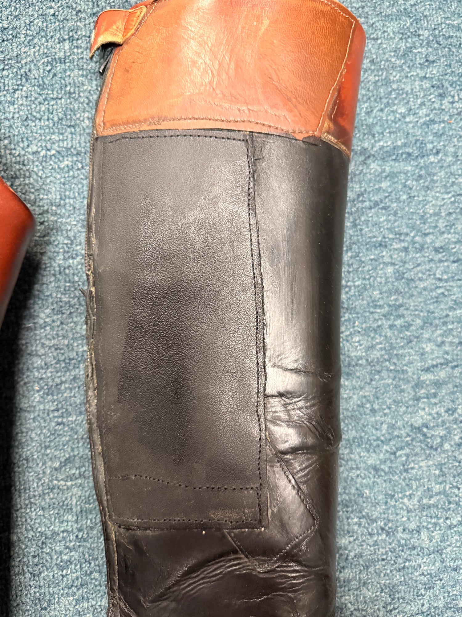 10.5" Men's formal Dress Fox Hunting boots brown tops