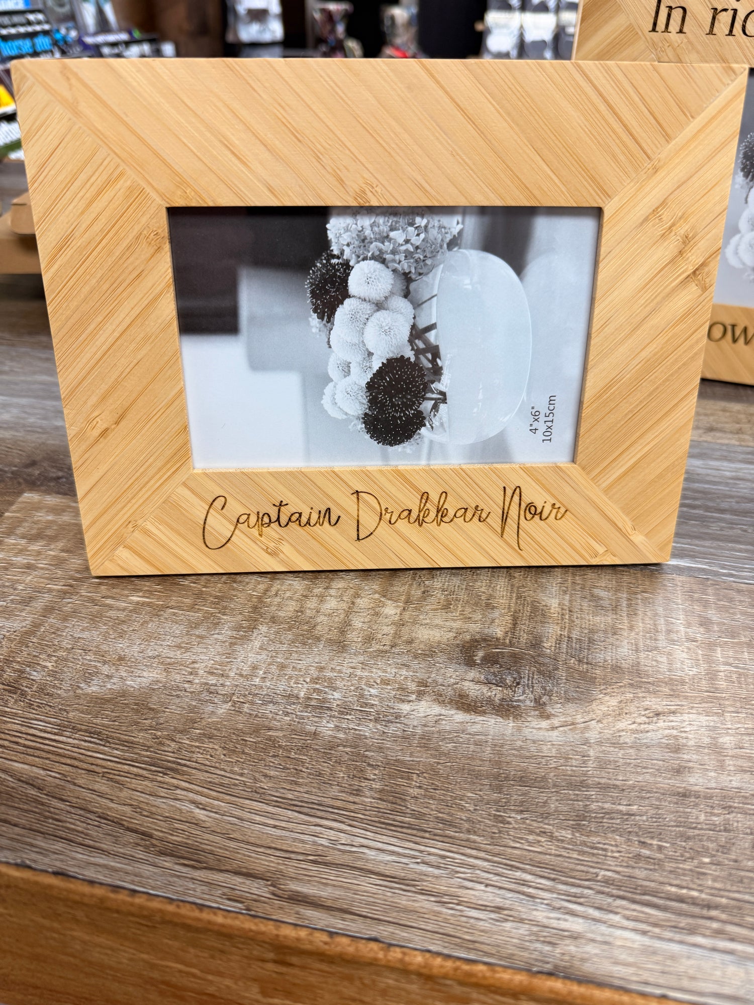 4 x 6 Bamboo Picture Frame Custom and stock designs