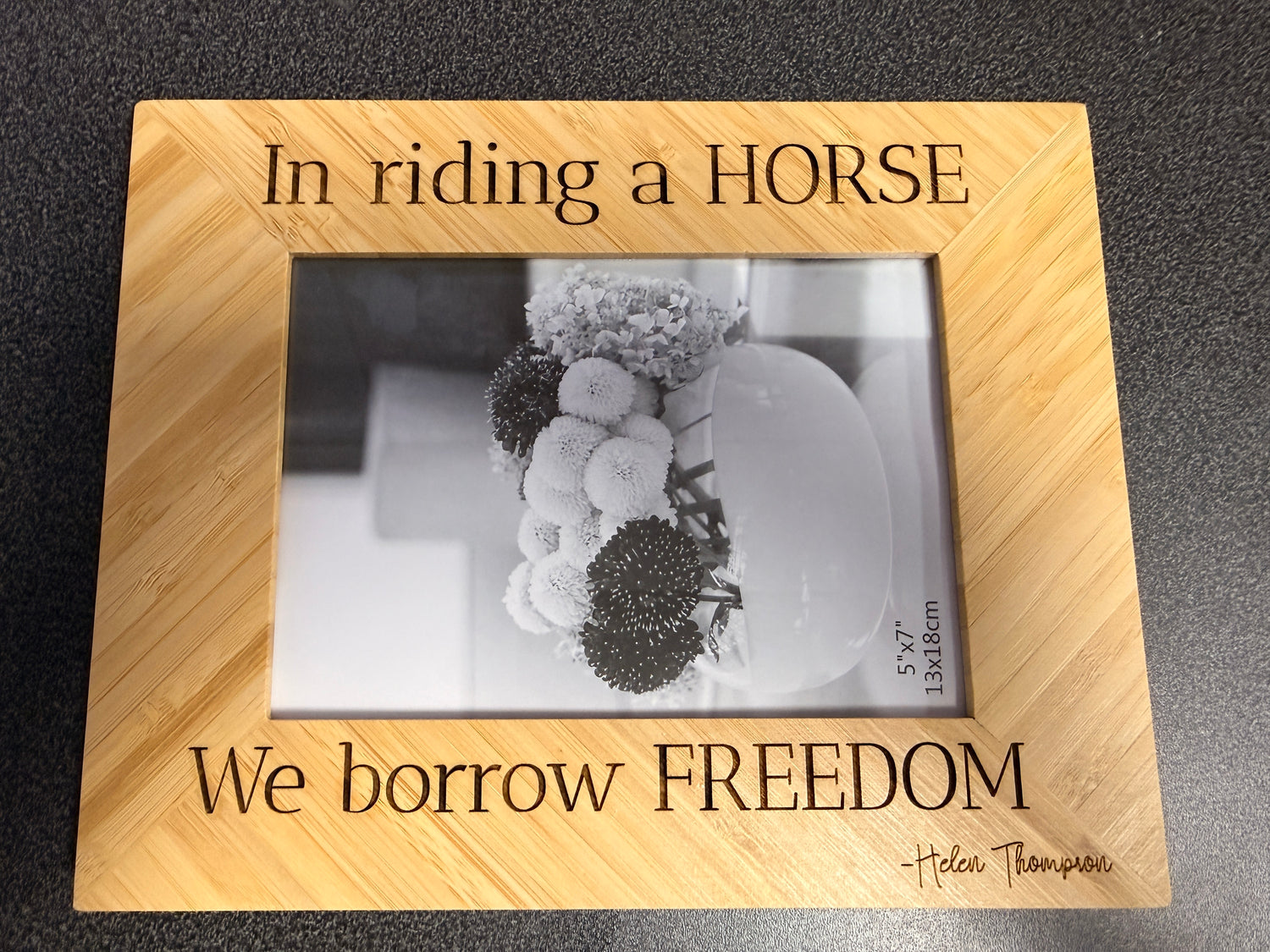 4 x 6 Bamboo Picture Frame Custom and stock designs