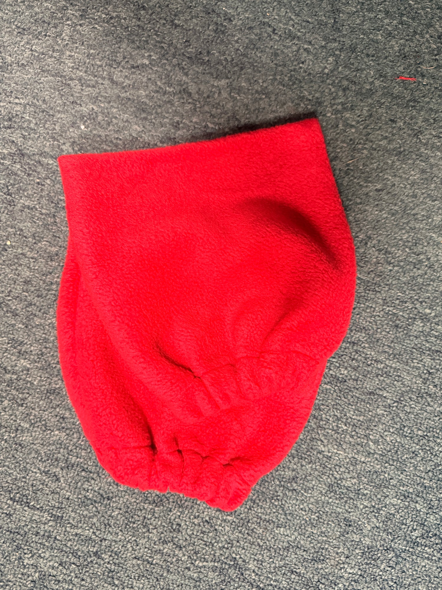 Red Fleece stirrup covers