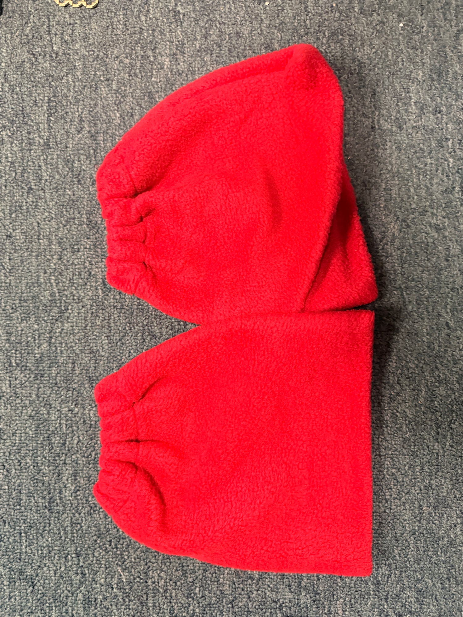Red Fleece stirrup covers