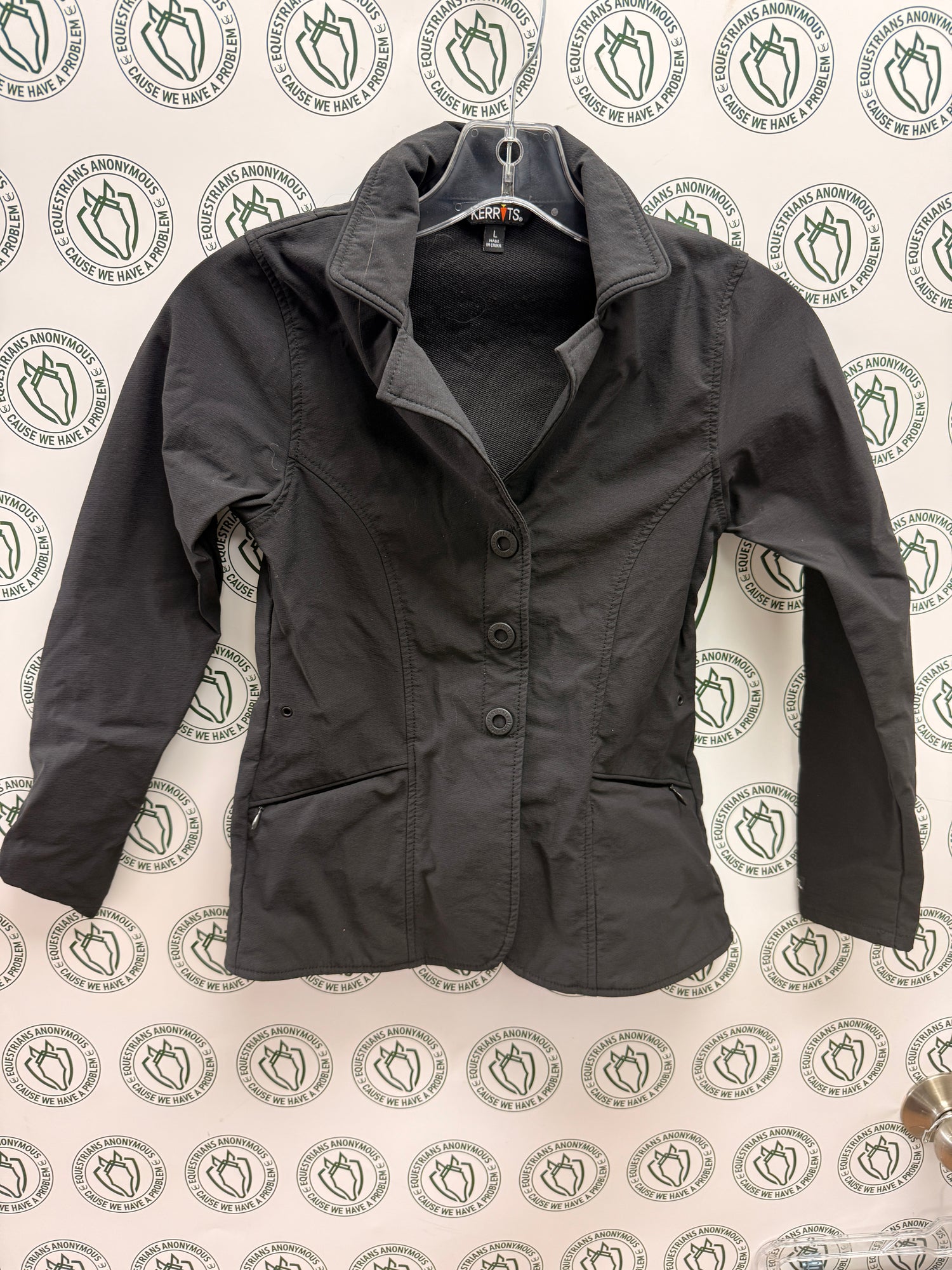 Large Child Black Kerrits Show Jacket (washable)