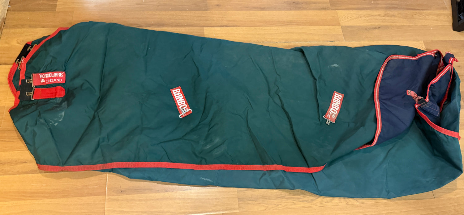 84" Rambo Sheet green with red trim CLEAN