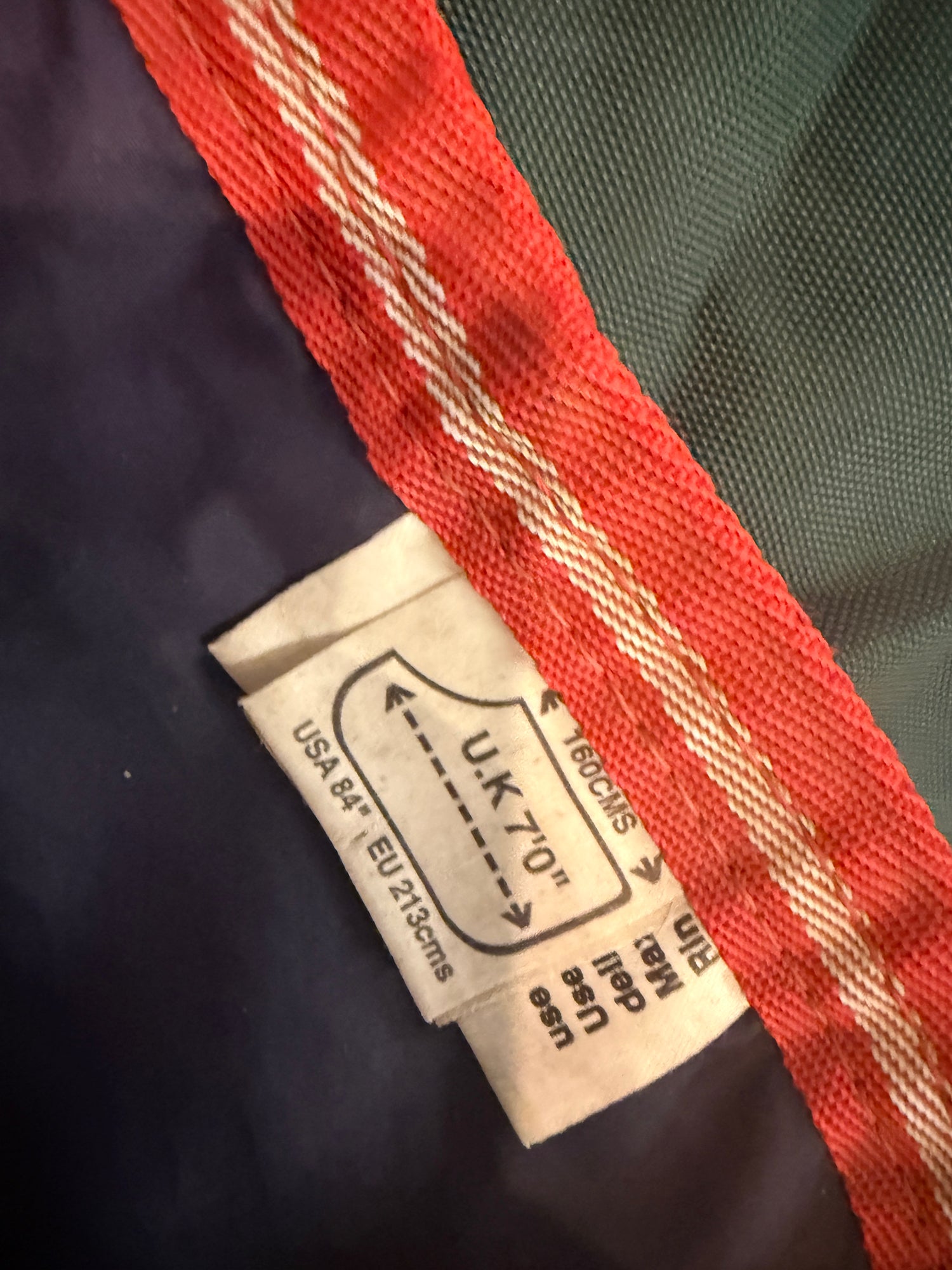 84" Rambo Sheet green with red trim CLEAN