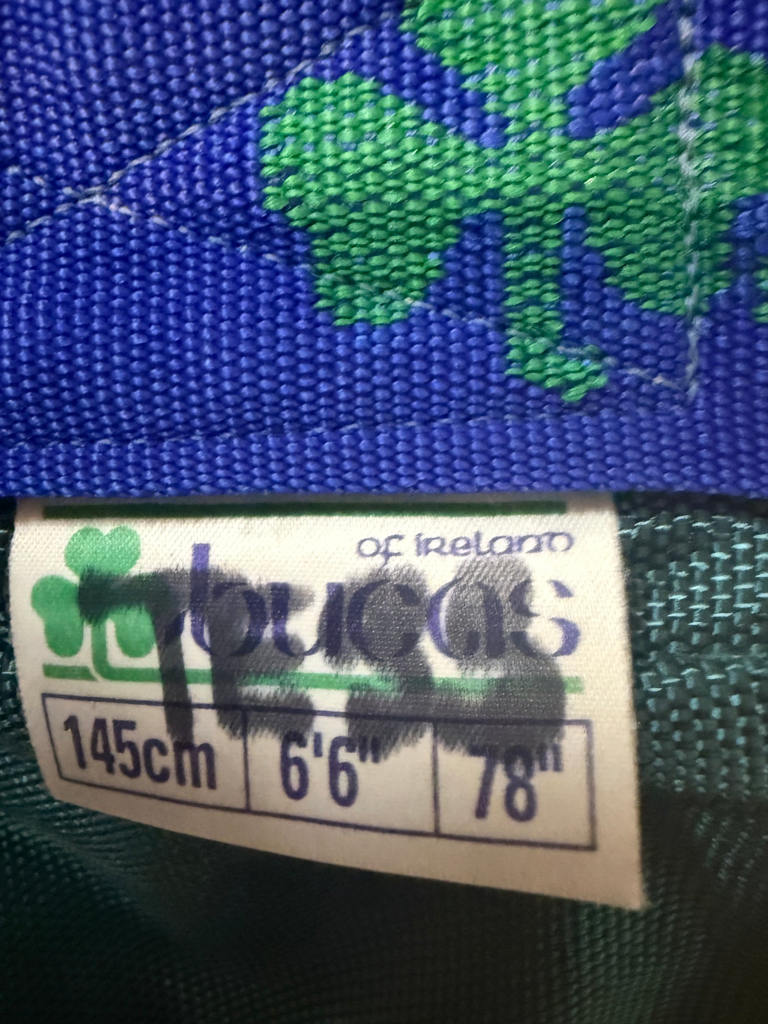 78" BUCAS Lined Stable Sheet - NO tail flap