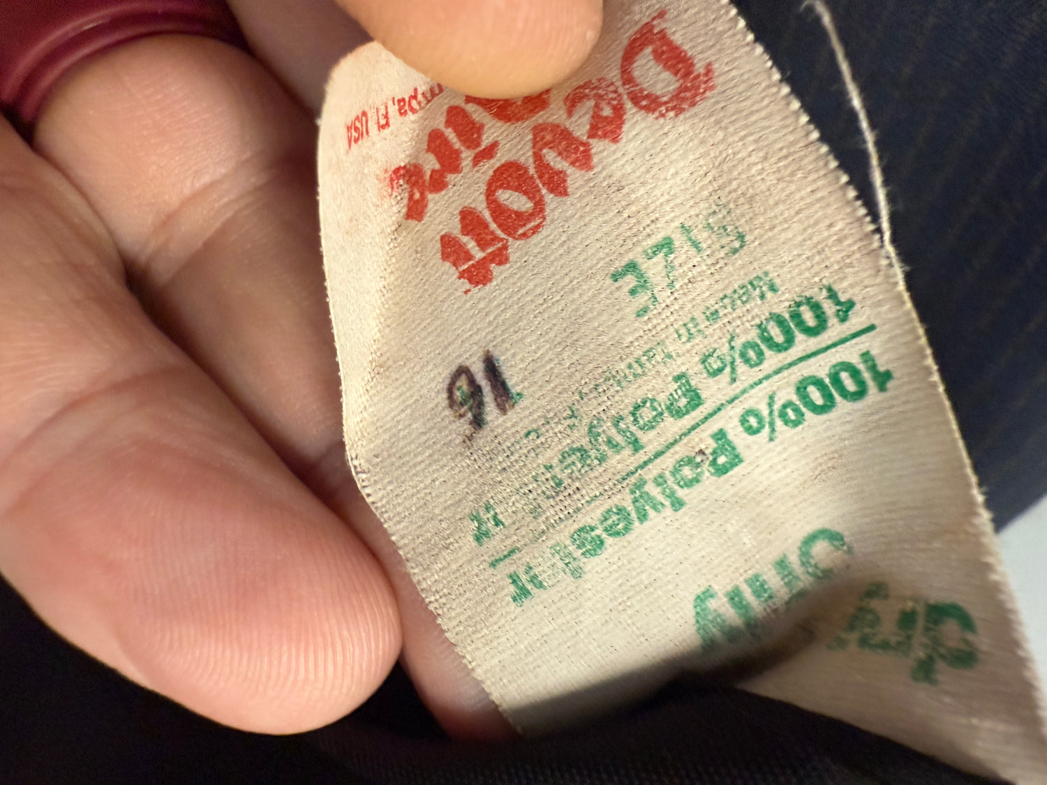 16 Child Hunt Show Coat Navy pin stripe