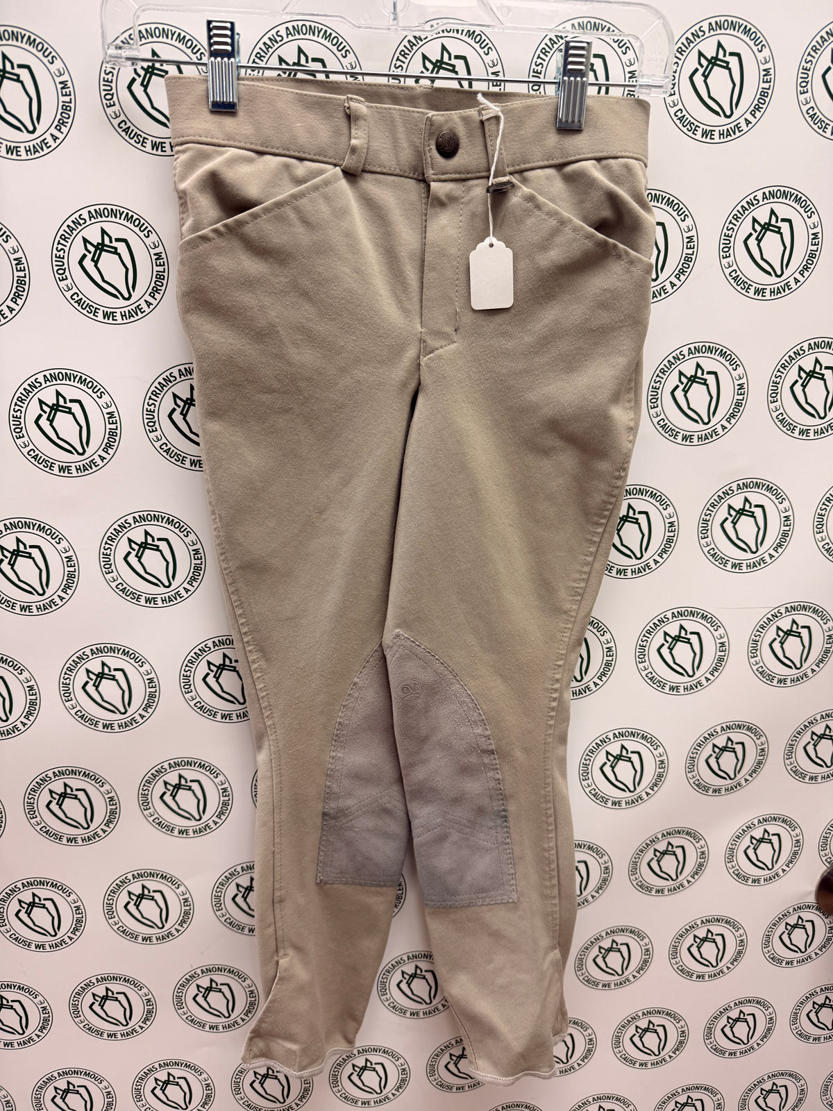 Boys Ovation Breeches Knee patch Tan Show Quality