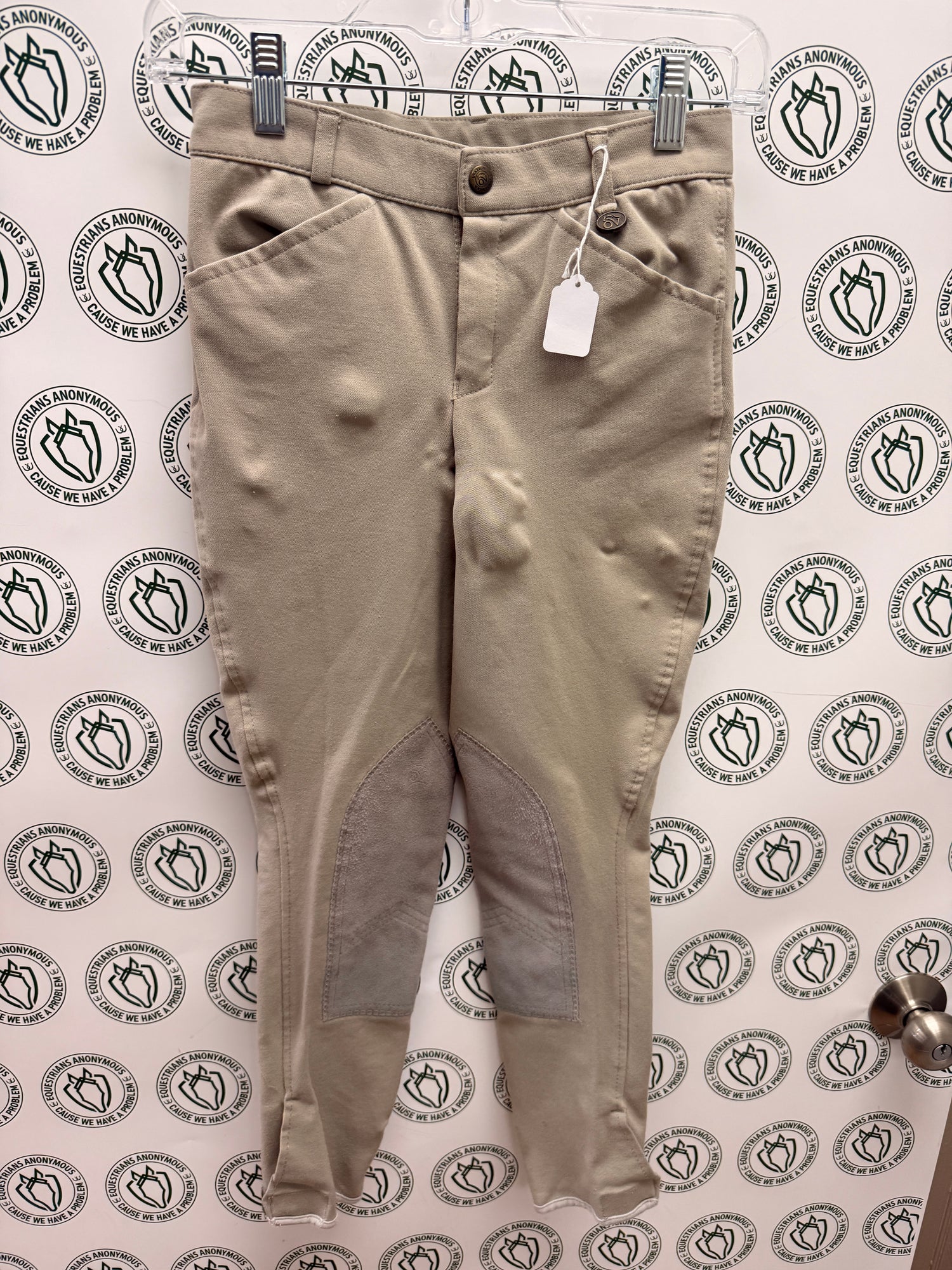 Boys Ovation Breeches Knee patch Tan Show Quality