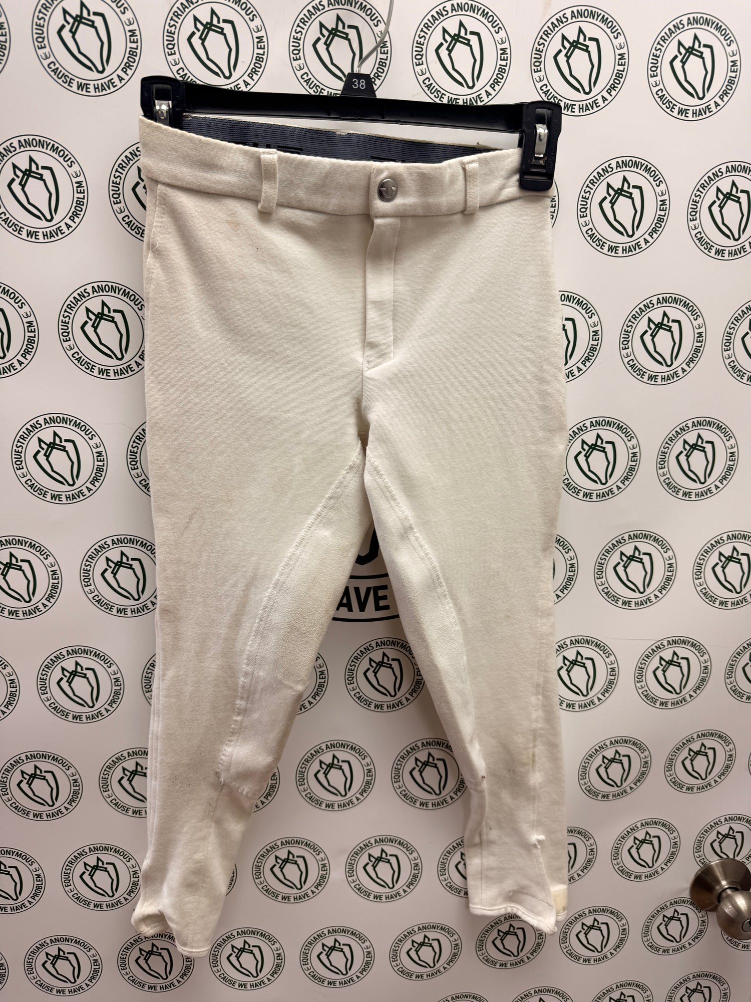 12 Child Tuffrider White Knee patch Breech