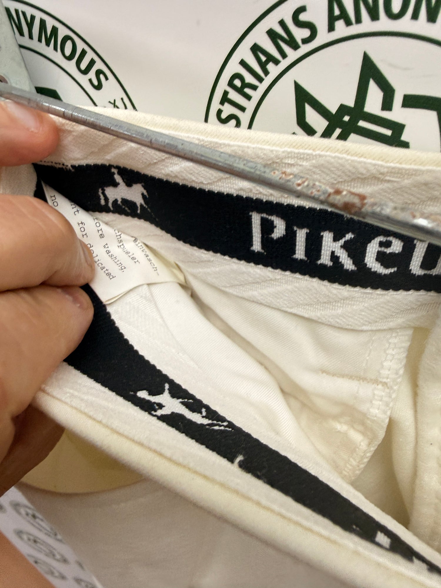34 Men's Pikeur Men's Knee Patch breech White