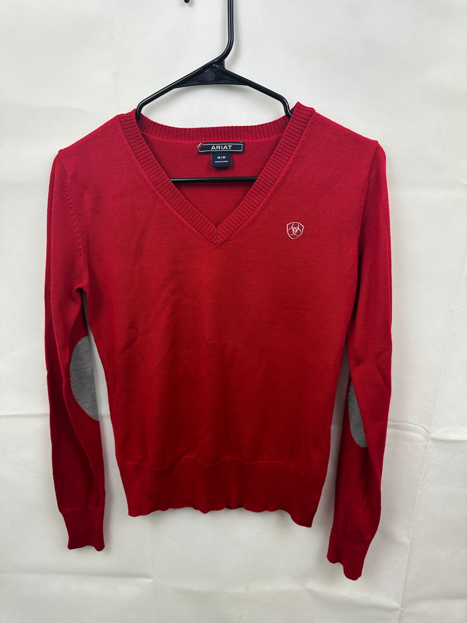 Women's Ariat V Neck Sweater Red MED