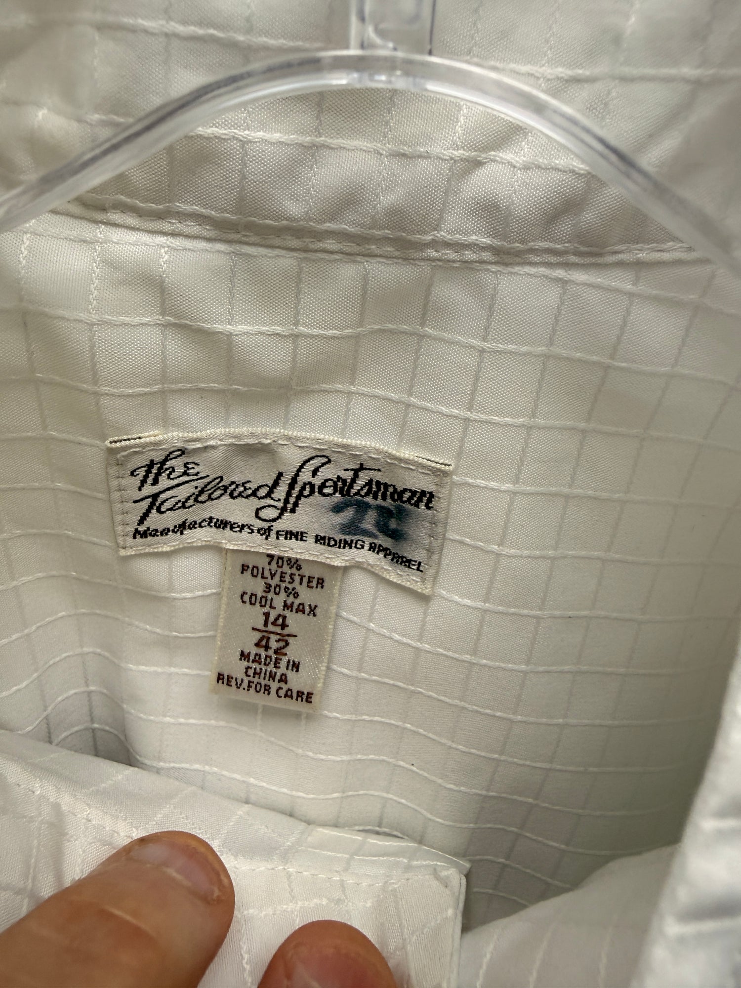 14 Women Tailored Sportsman White Show Shirt