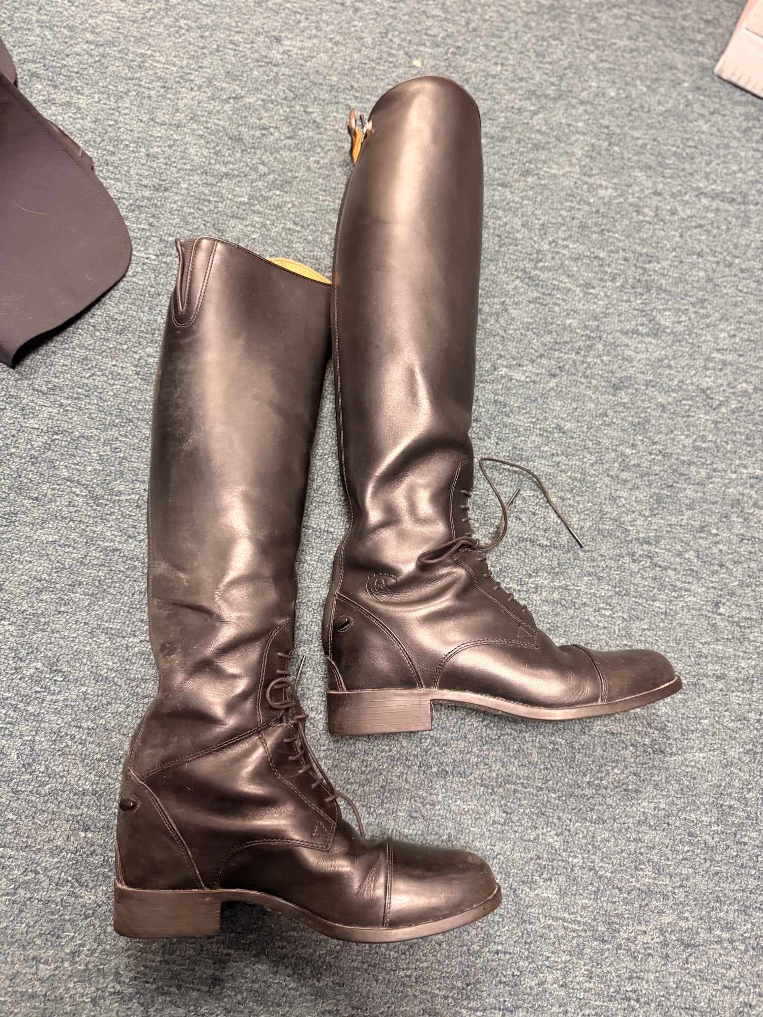 7 Ariat Women's Field Boots Slim Calf / Tall black