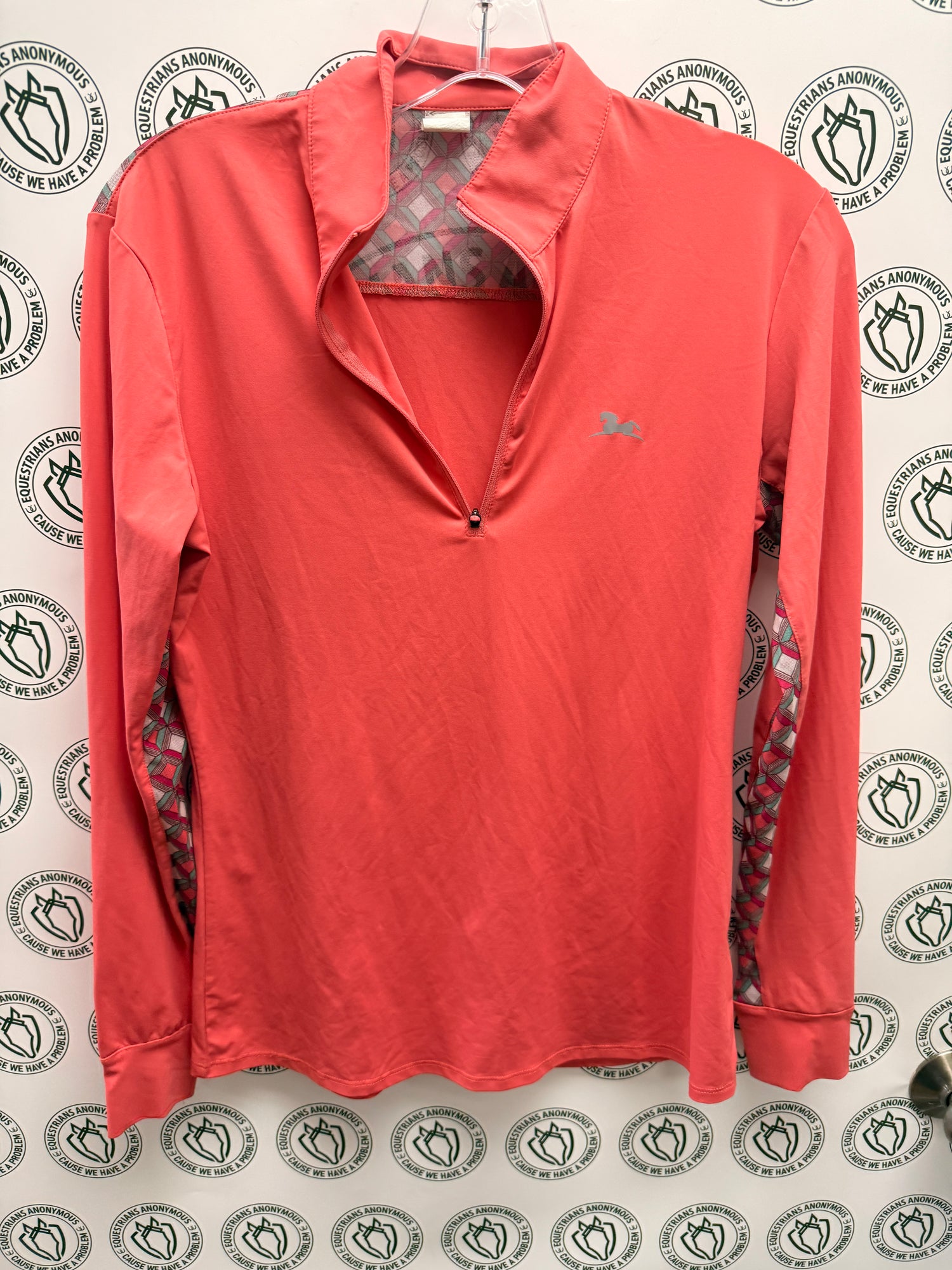 M Women's RJ Classics Salmon Sun Shirt Long Sleeve