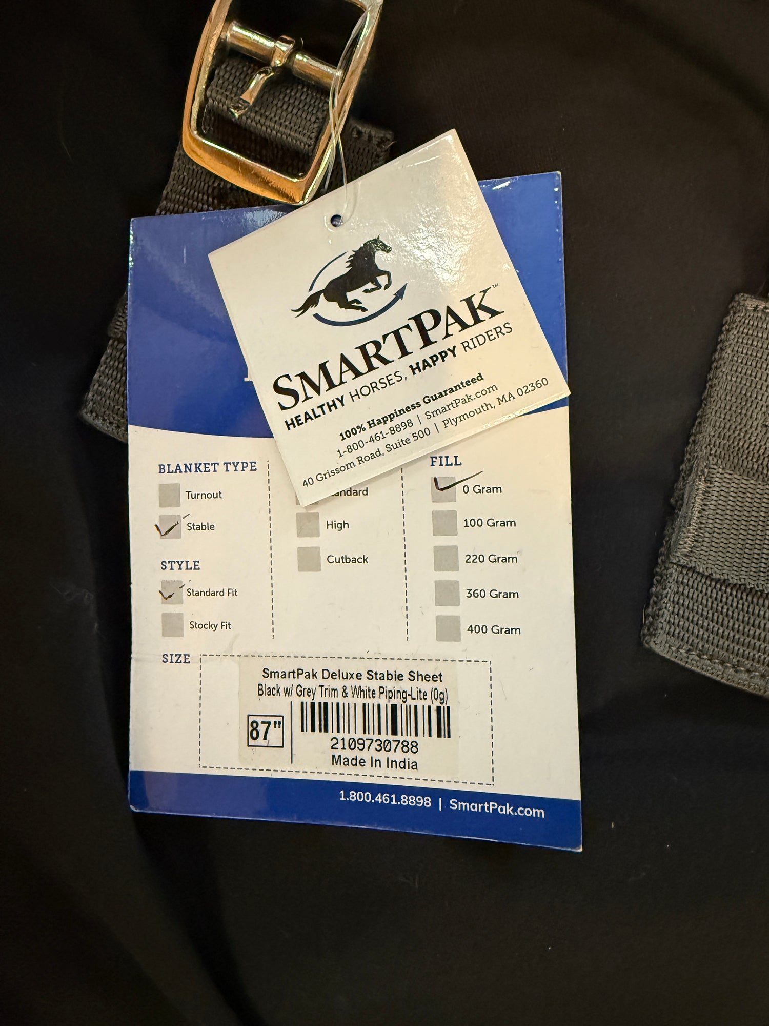 87" Smartpak Deluxe Stable Sheet