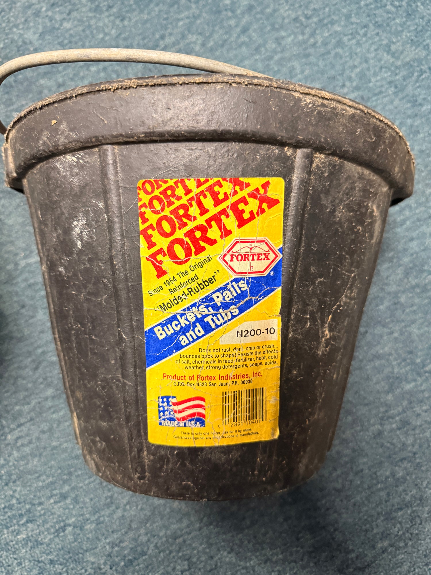 2 Gallon Fortex Rubber bucket