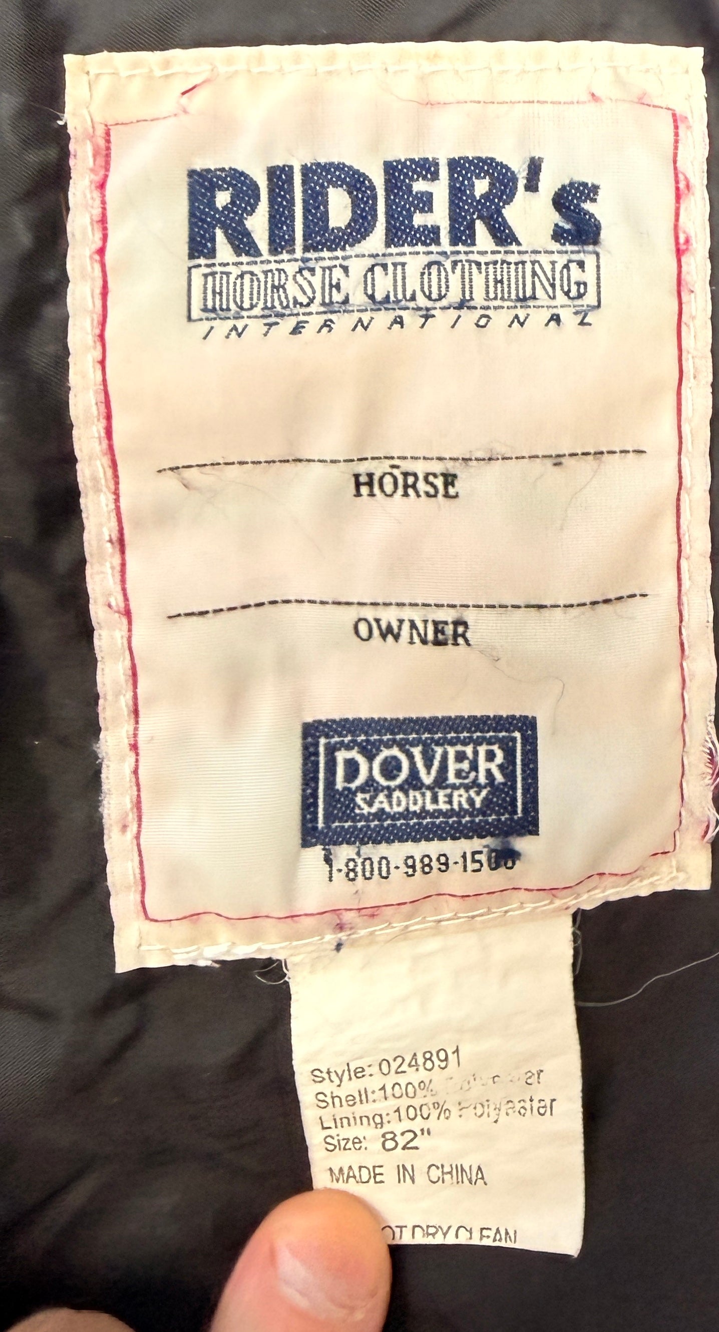 82" Dover Saddlery Turn out sheet