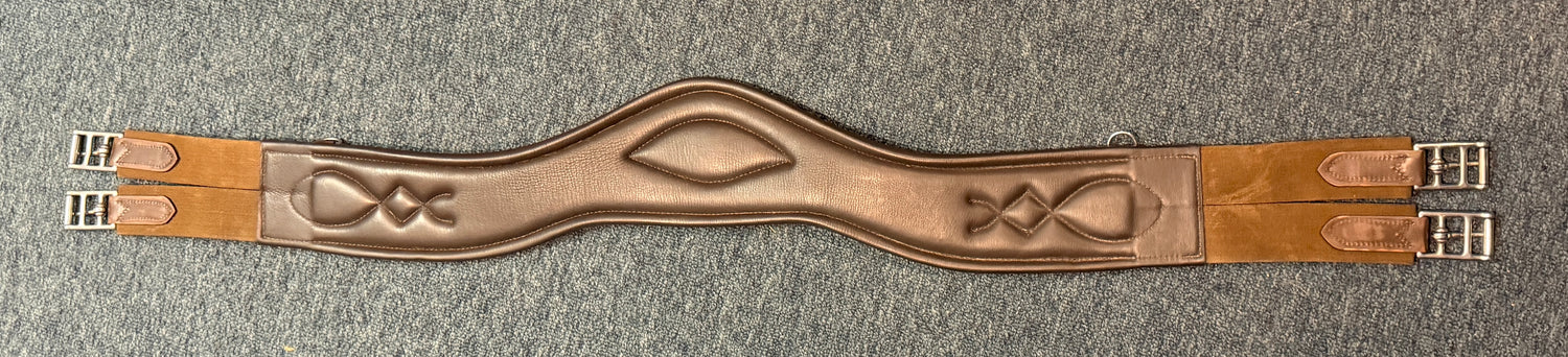 48" Total Saddle Fit Shoulder Relief Leather Jump Girth