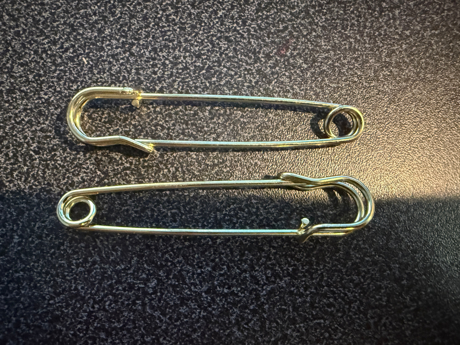 3" Gold Color Stock Tie Safety Pin