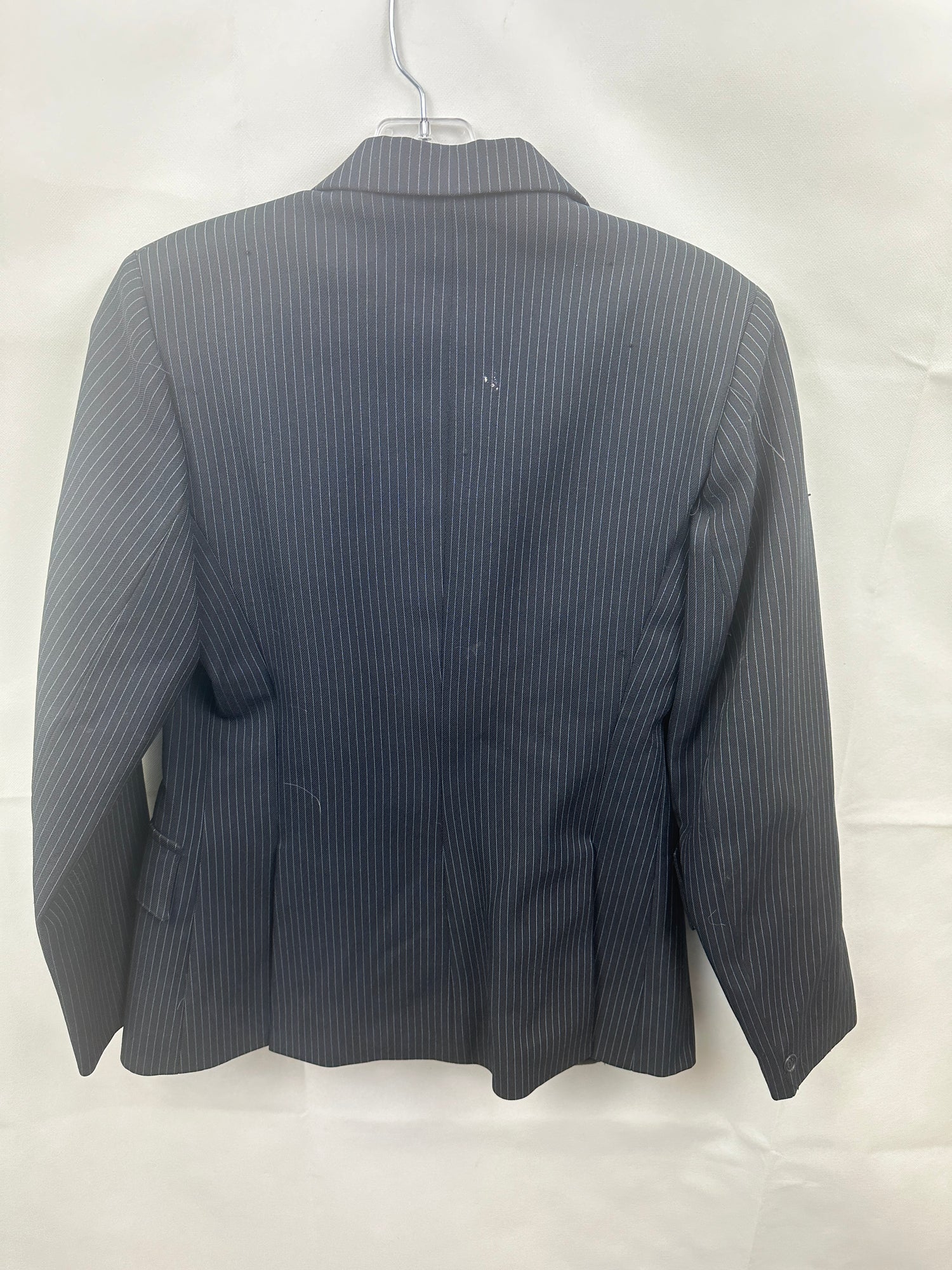 Size 14 Black Hunt coat with white pinstripe