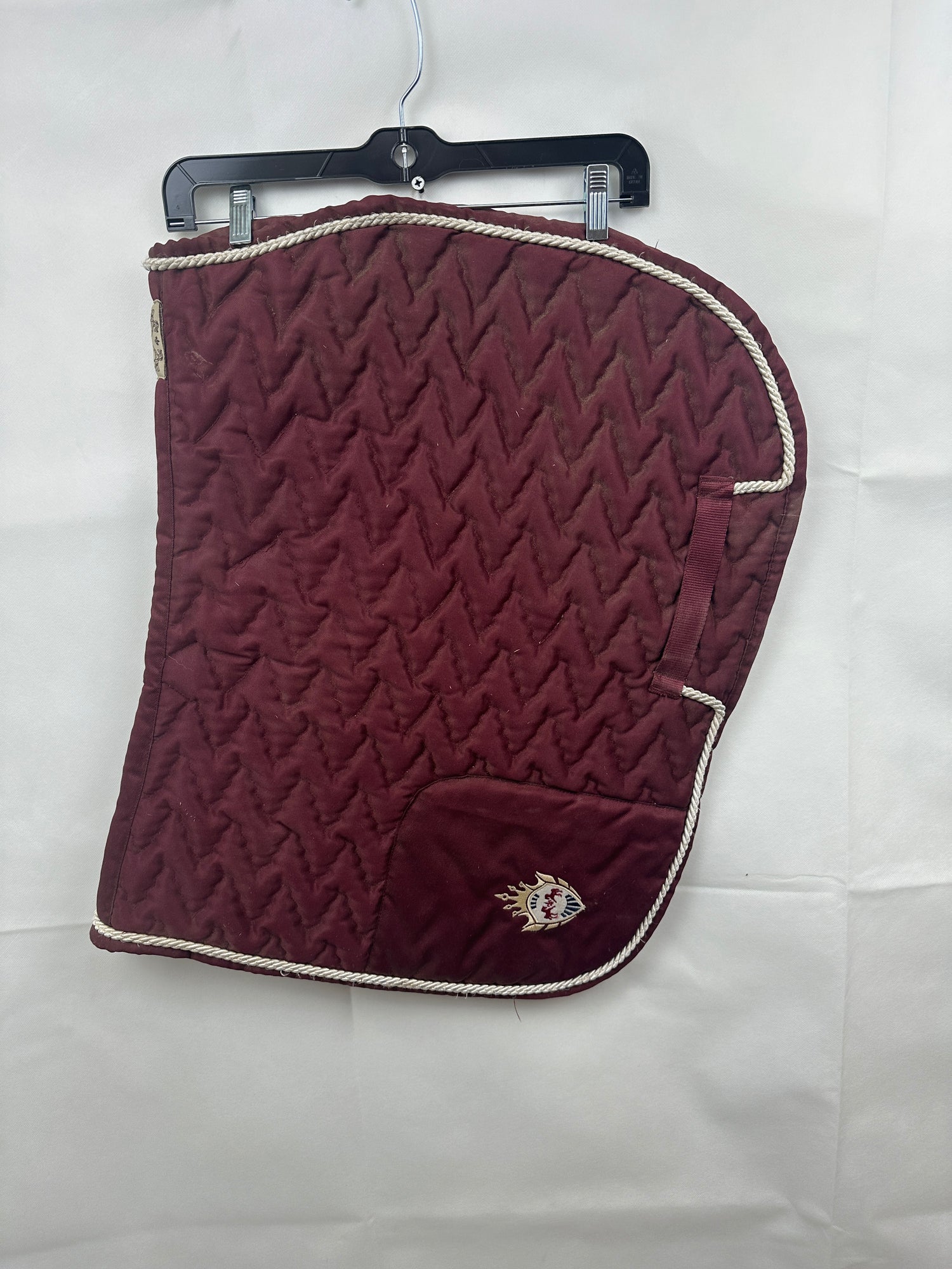 Maroon all purpose saddle pad