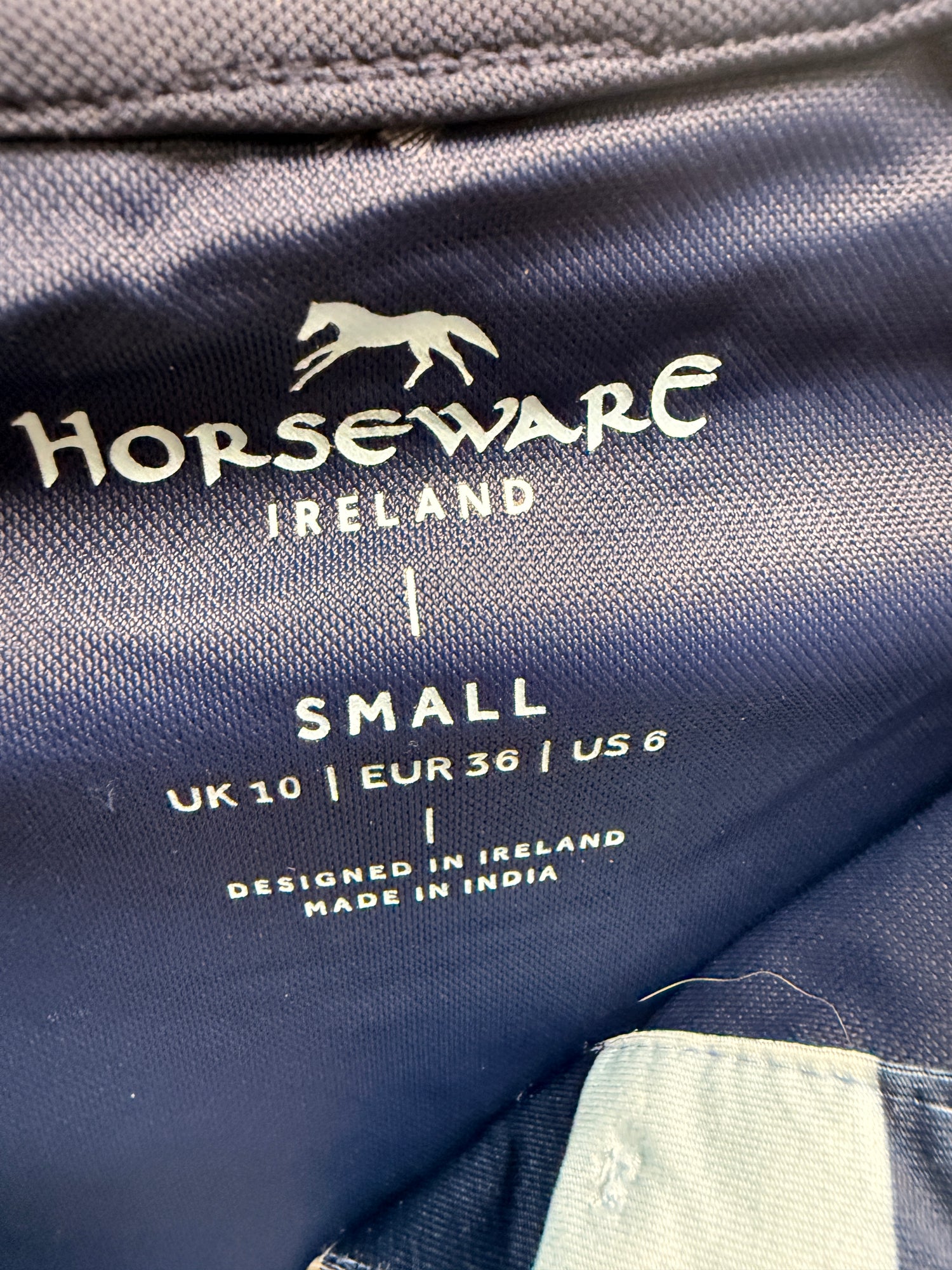 S Women's Horsewares short sleeve riding shirt blue