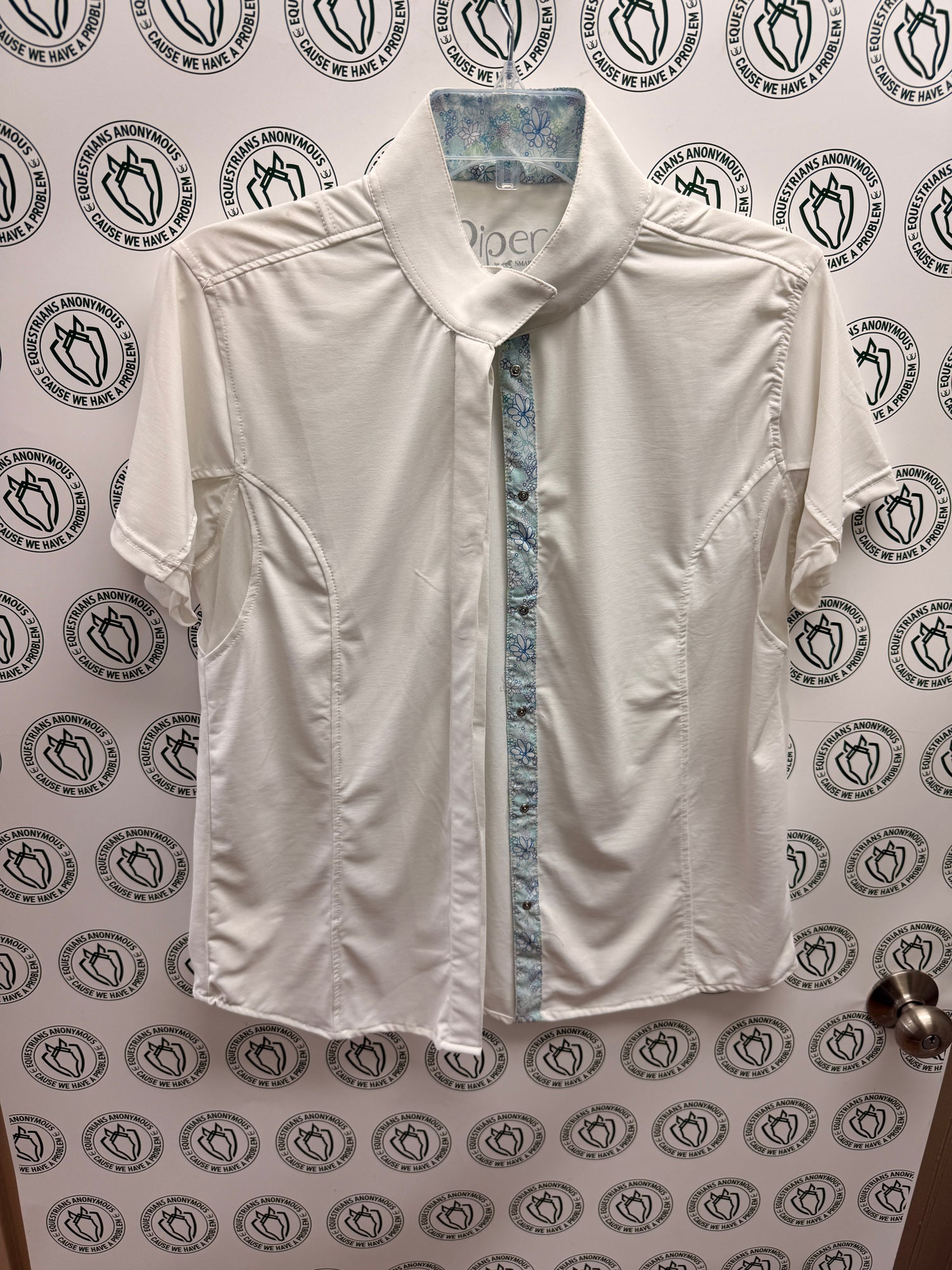 XL Child Short Sleeve flower collar Piper show shirt