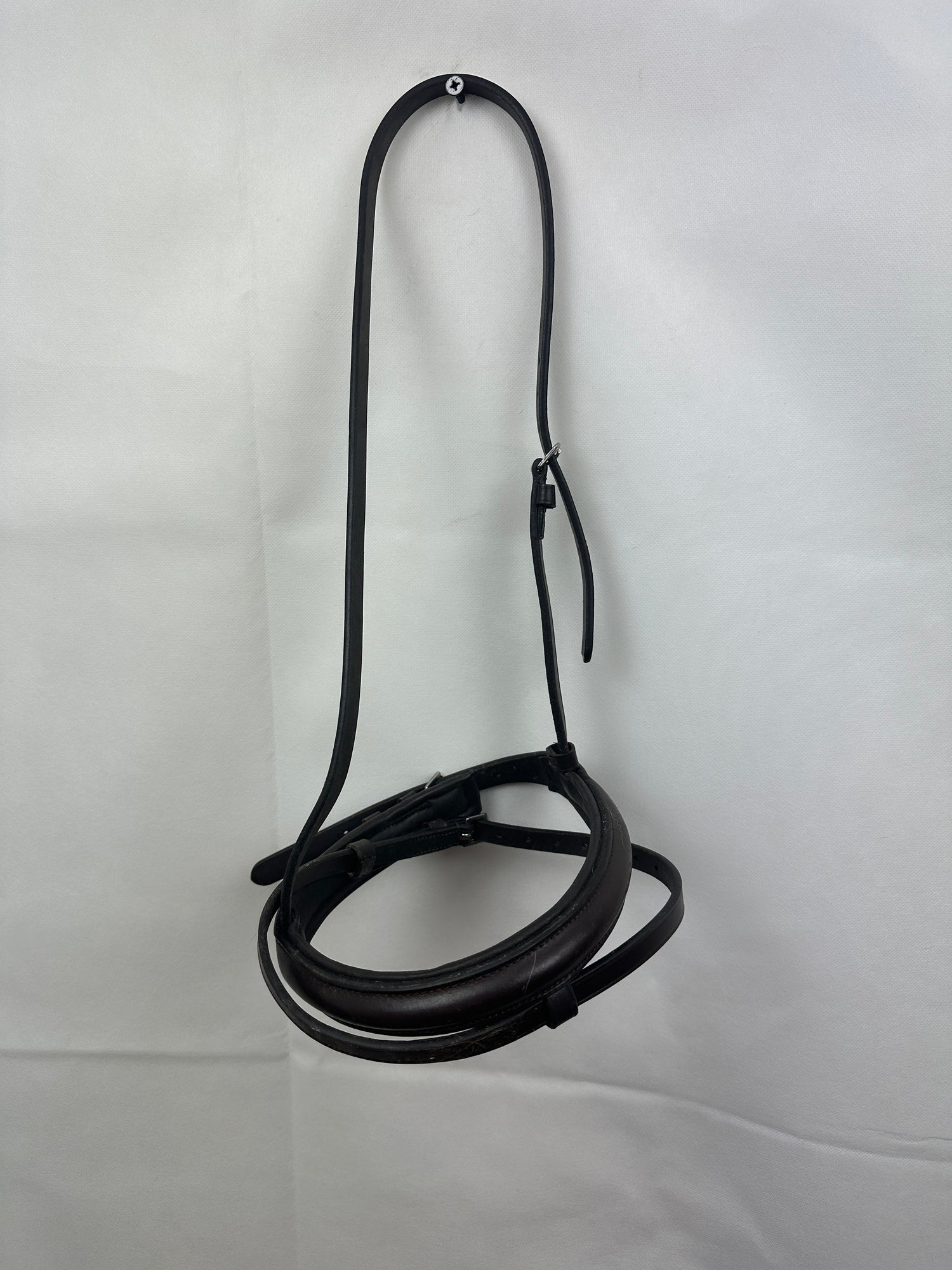 English Noseband with flash Leather