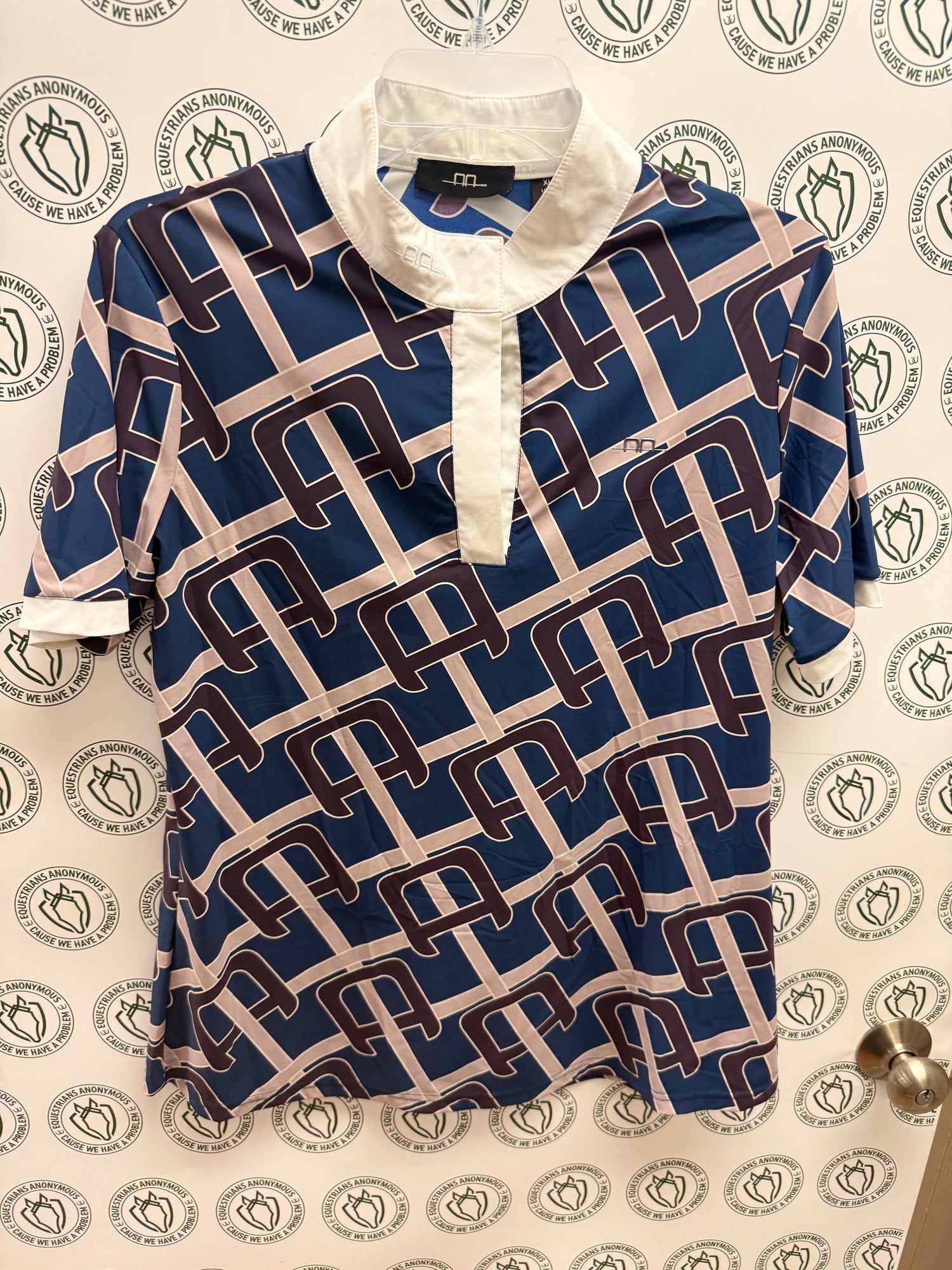 XL Women's Horseware Pattern white accent Show shirt