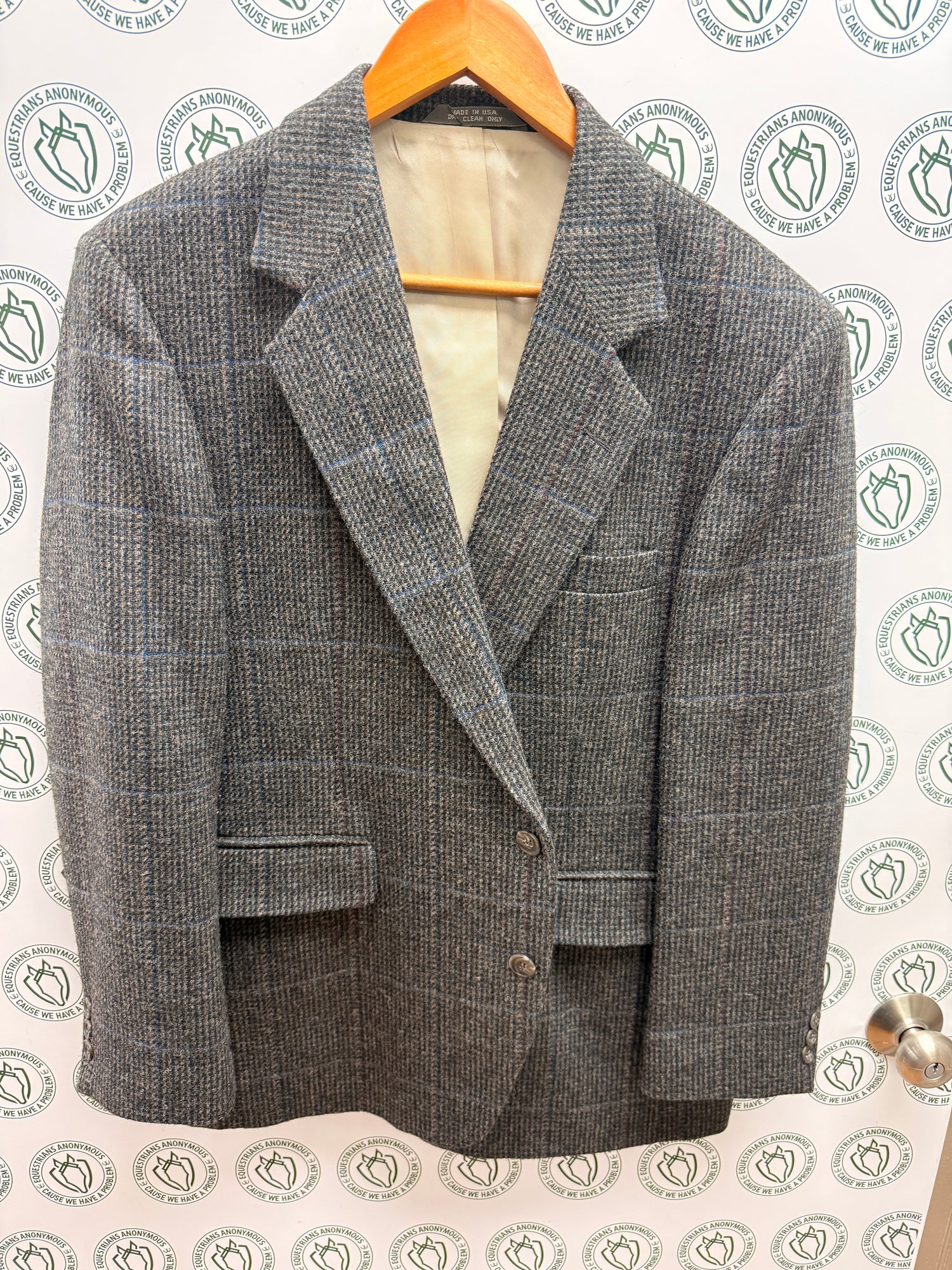 44 Men's Wool Tweed by Imperial by Haggar Dark colors