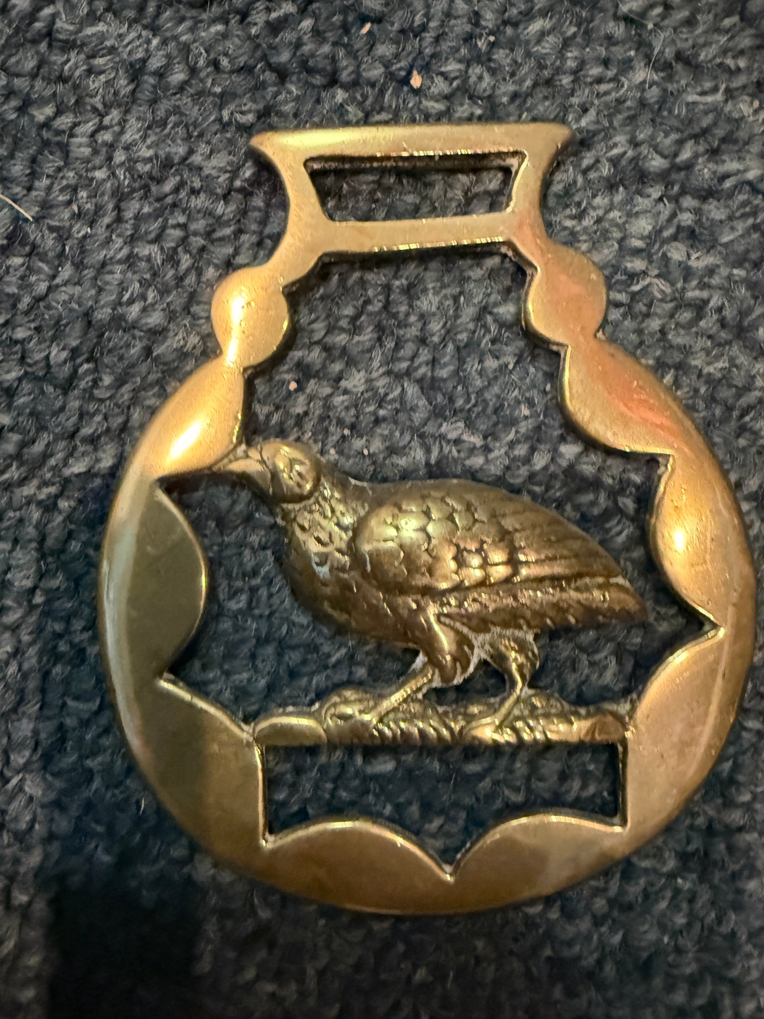 Pheasant Horse Brass Medallion - Sporting Countryside Harness Ornament