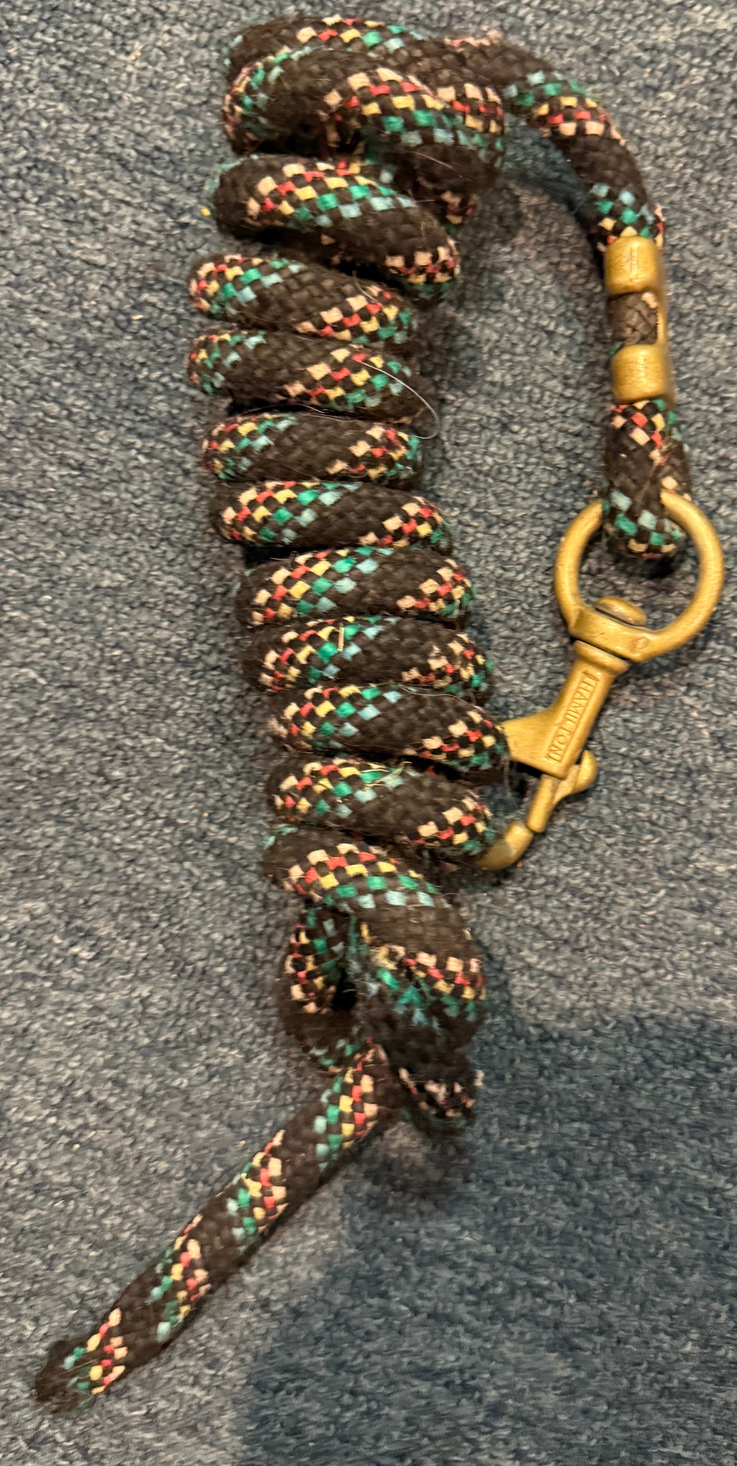 Braided Cotton Lead rope with snap