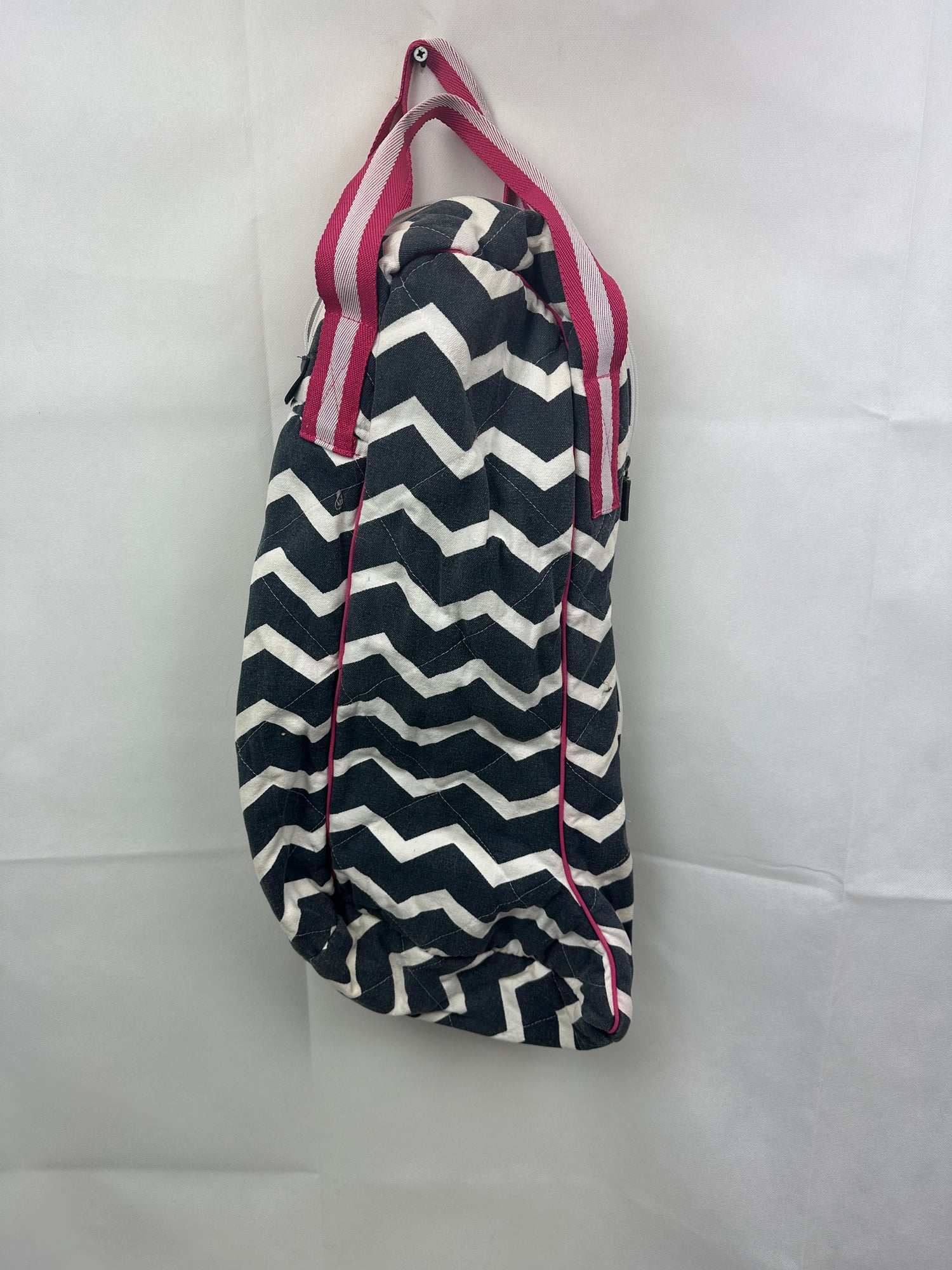 Black White and pick Boot Bag