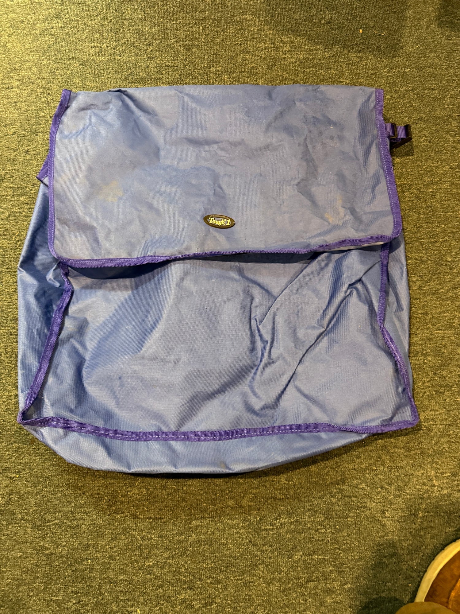Blue Tough 1 Stall Bag that hangs on stall