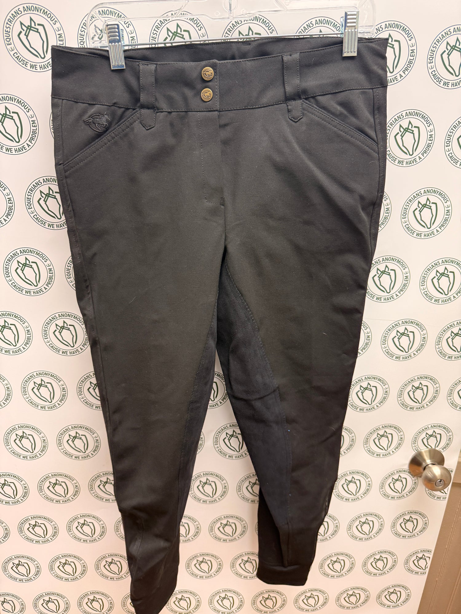 32R Women's Piper Breech full seat Low Rise Black