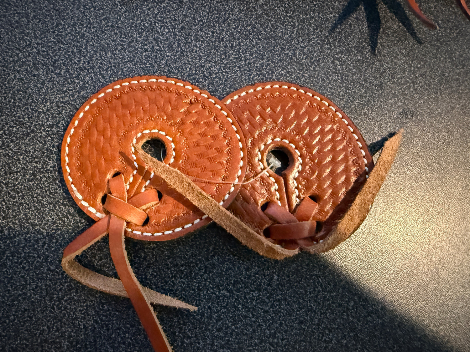 Leather Western Bit Guards