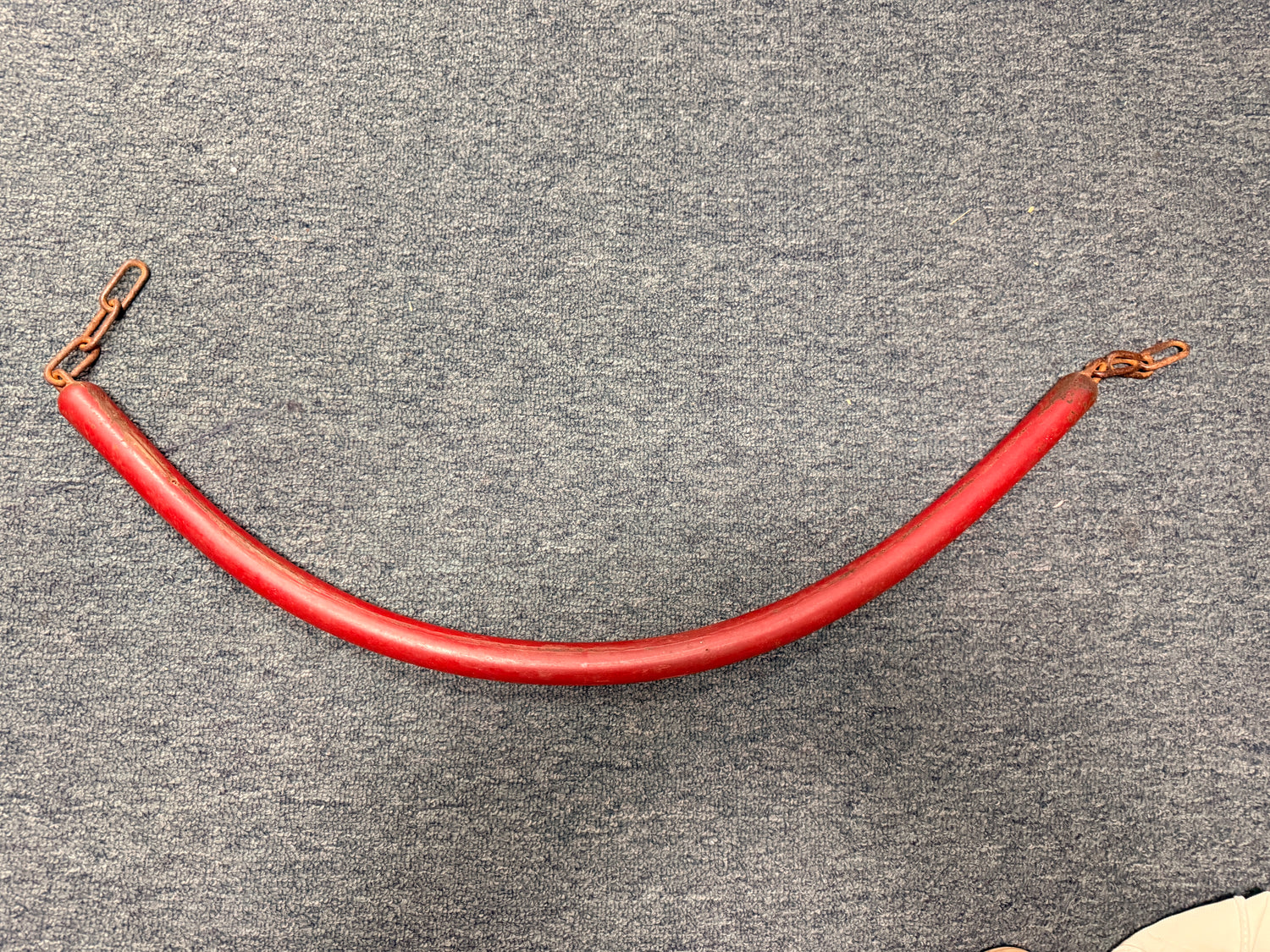 41" Red Rubber stall guard no Clips