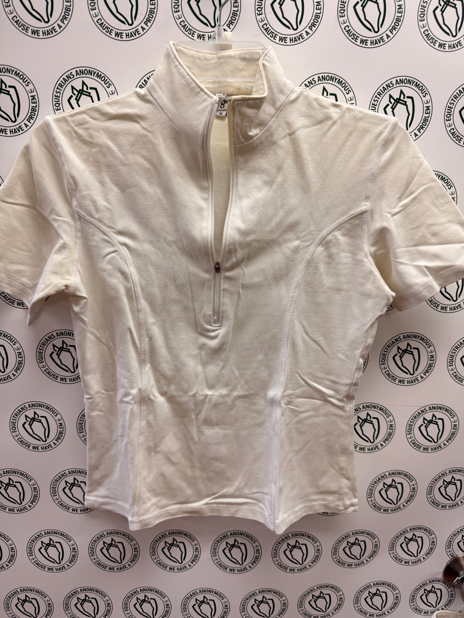 Med White Show Shirt Short sleeve by Romfh and Goodrider