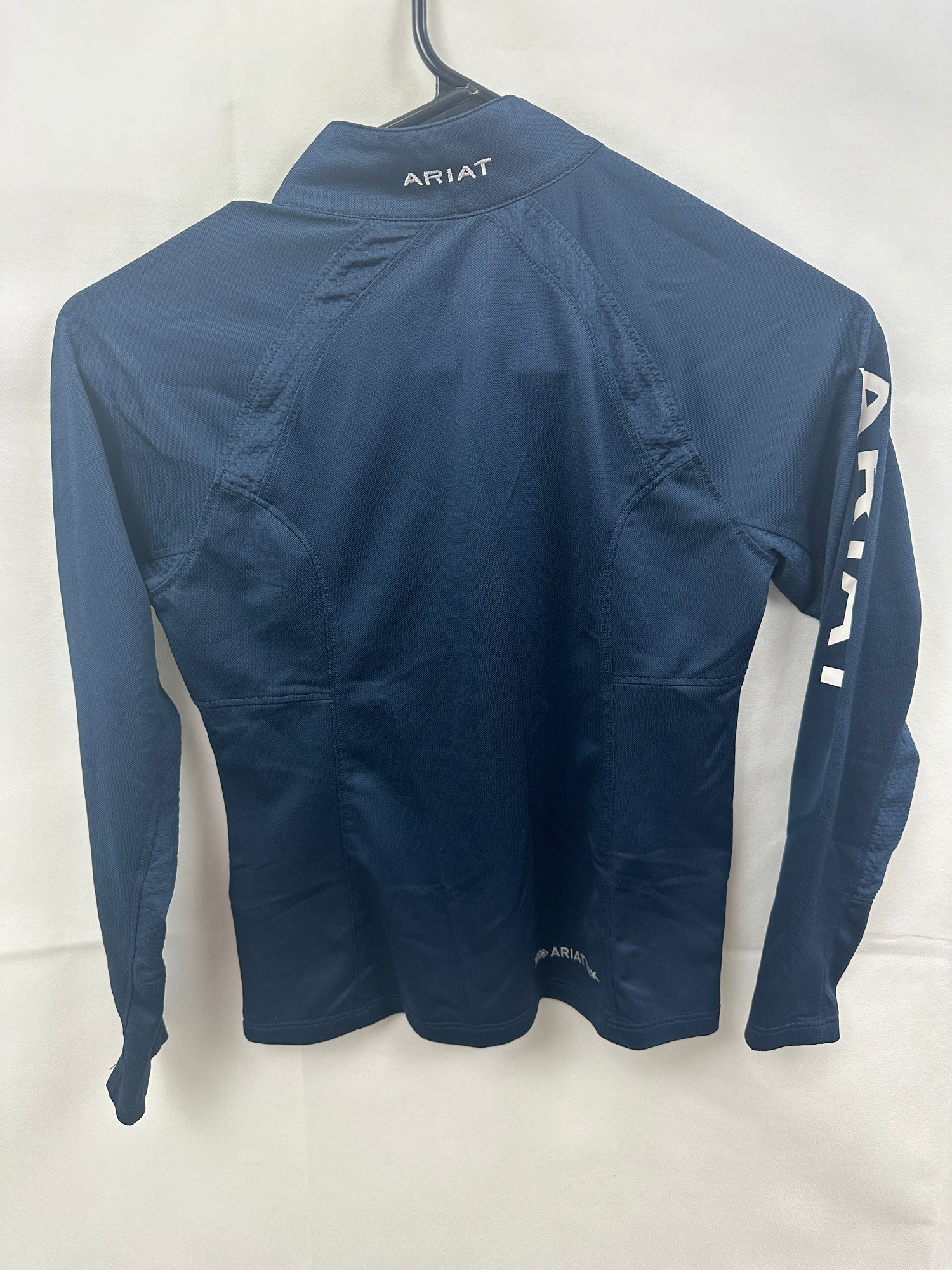 Youth M/10 Ariat Navy Red 1/4 Zip