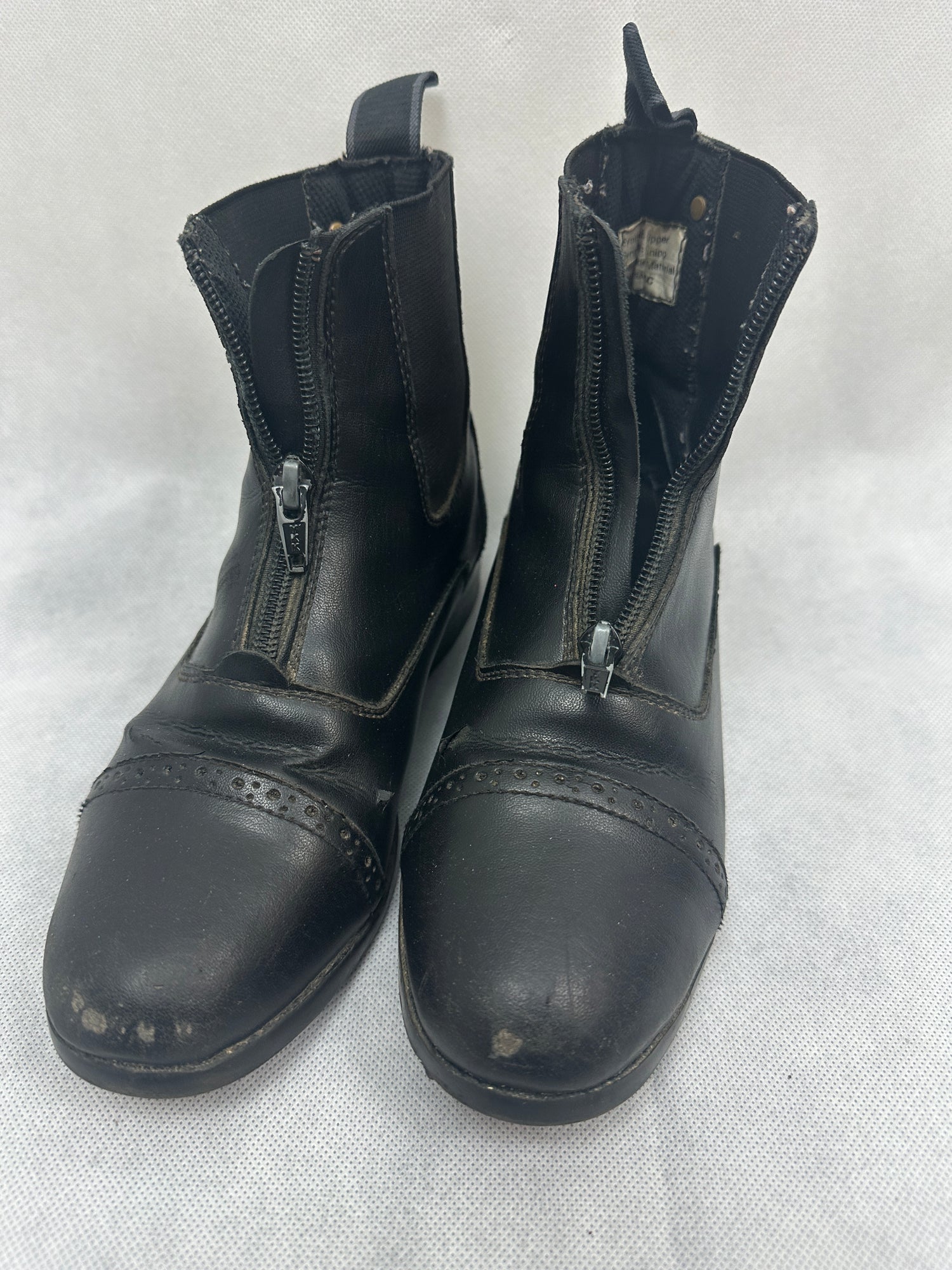 Children's 4C Black Paddock Boots Synthetic