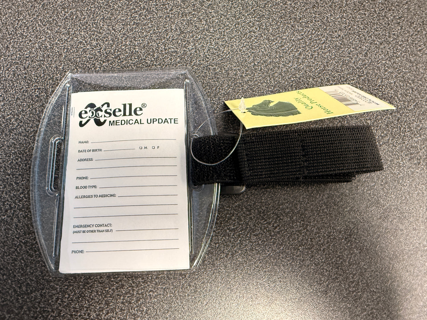 Arm Band Medical Card for Horse shows