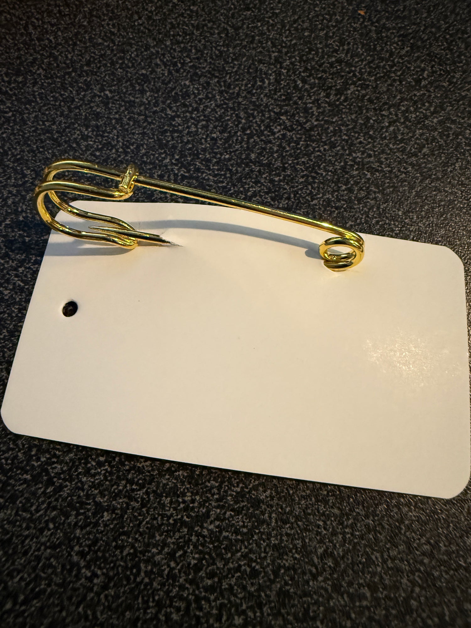 2.5" Gold Color Stock Tie Safety Pin